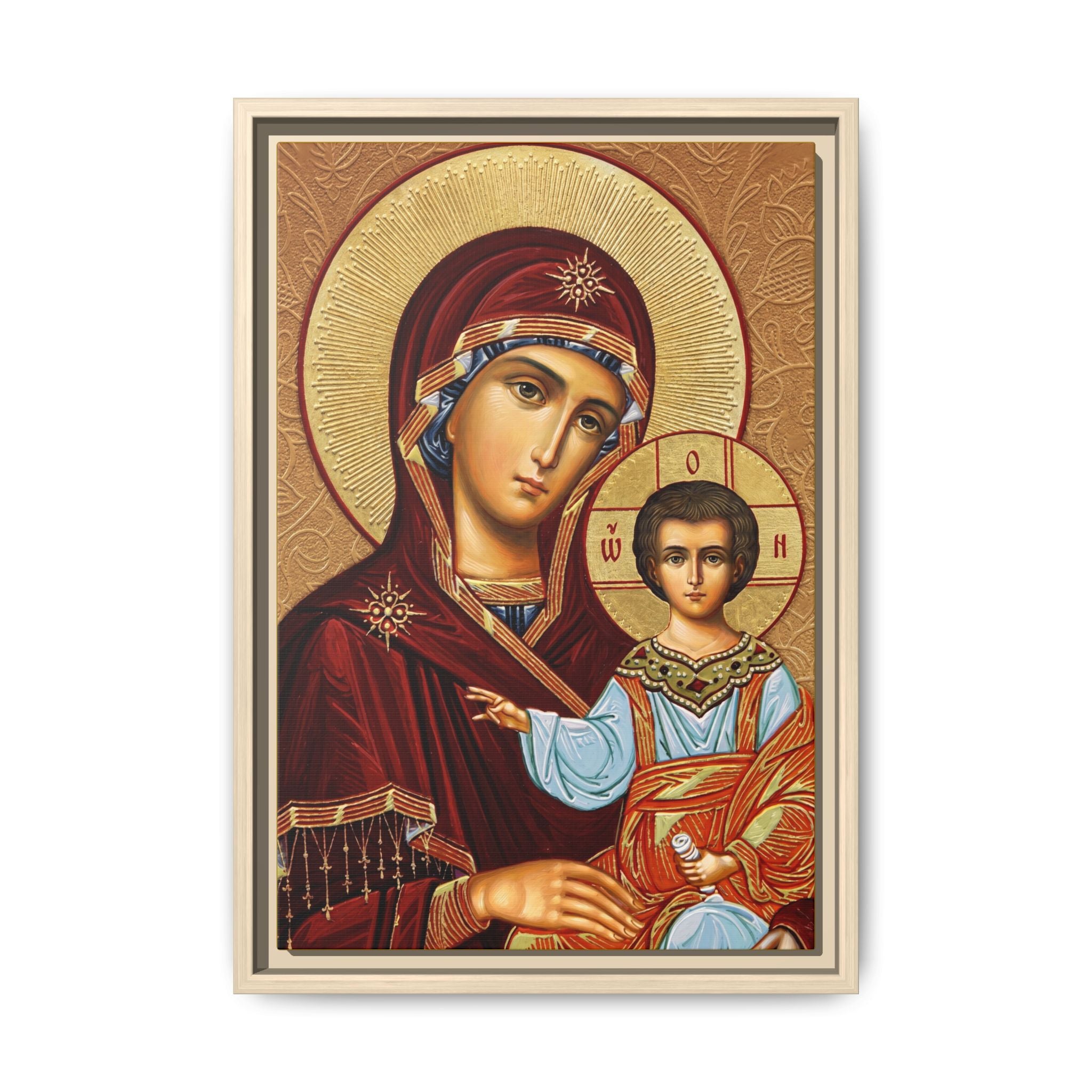 Theotokos of Kazan Framed Canvas Icon