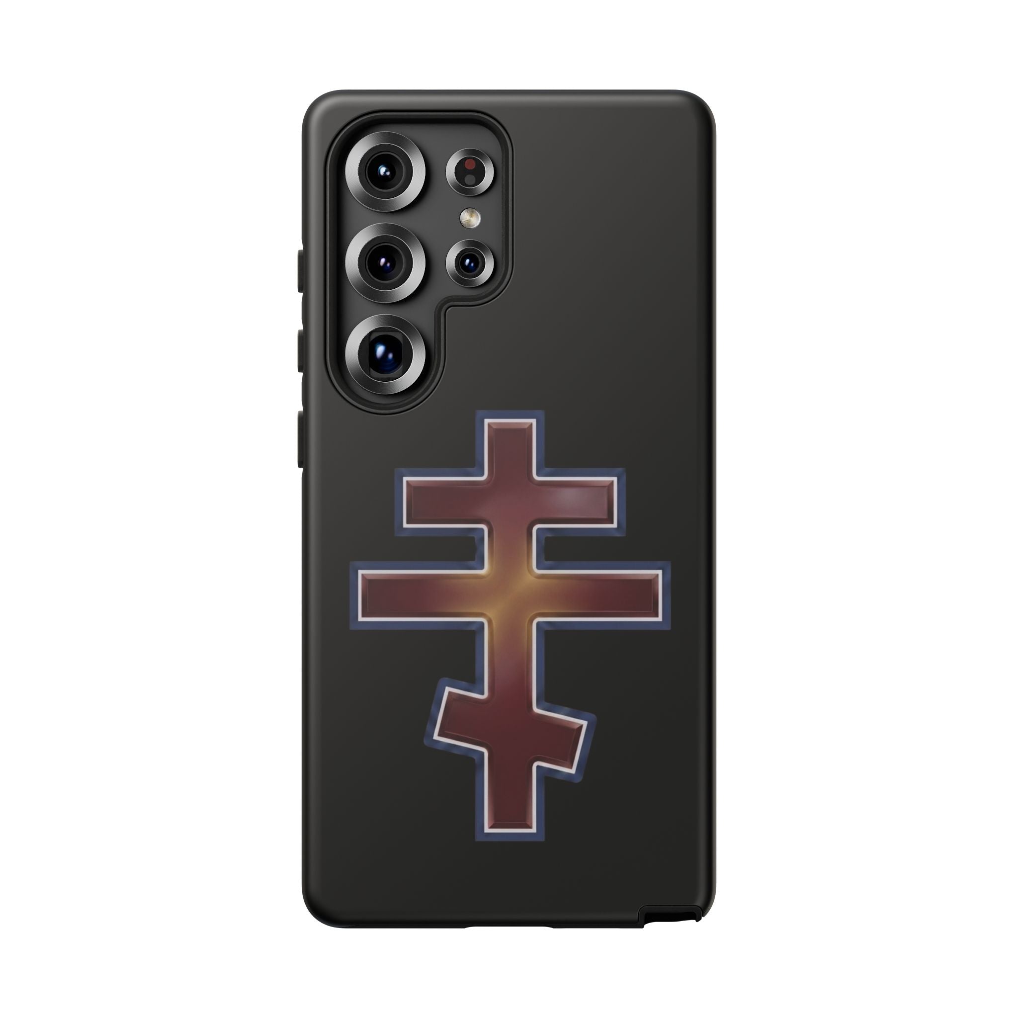 Antiochian Orthodox Cross design on a matte phone case — additional view 3