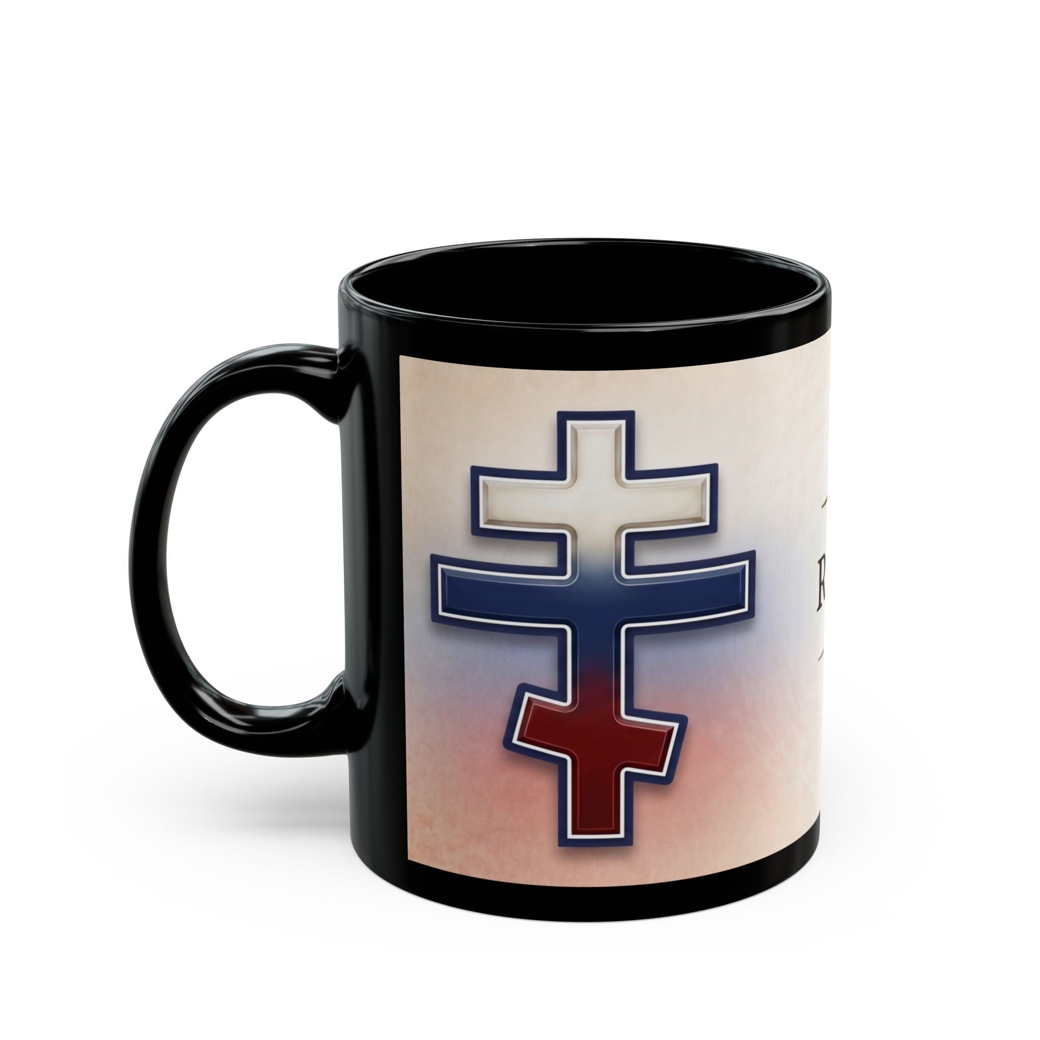 Russian Orthodox Christian Black Coffee Mug — Orthodox Christian Gift