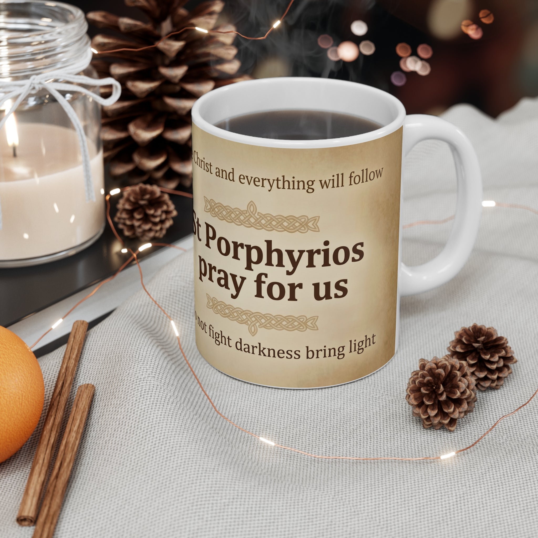 Saint Porphyrios of Kavsokalyvia Orthodox Christian Coffee Mug — Orthodox Coffee Mug