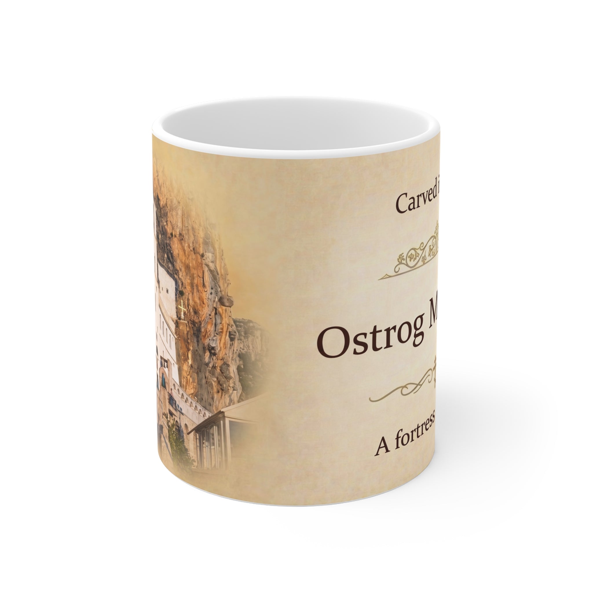 Ostrog Monastery Orthodox Christian Coffee Mug — Orthodox Mug Gift
