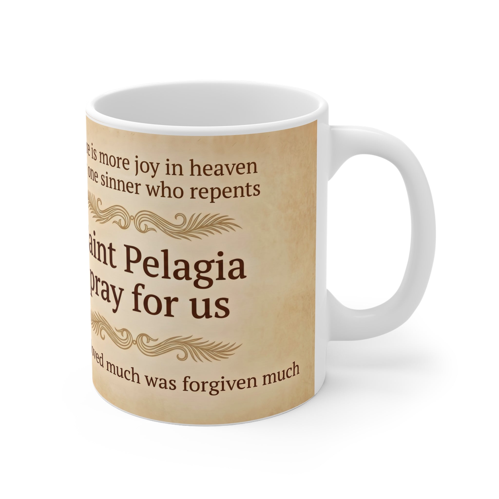 Saint Pelagia the Penitent White Coffee Mug
