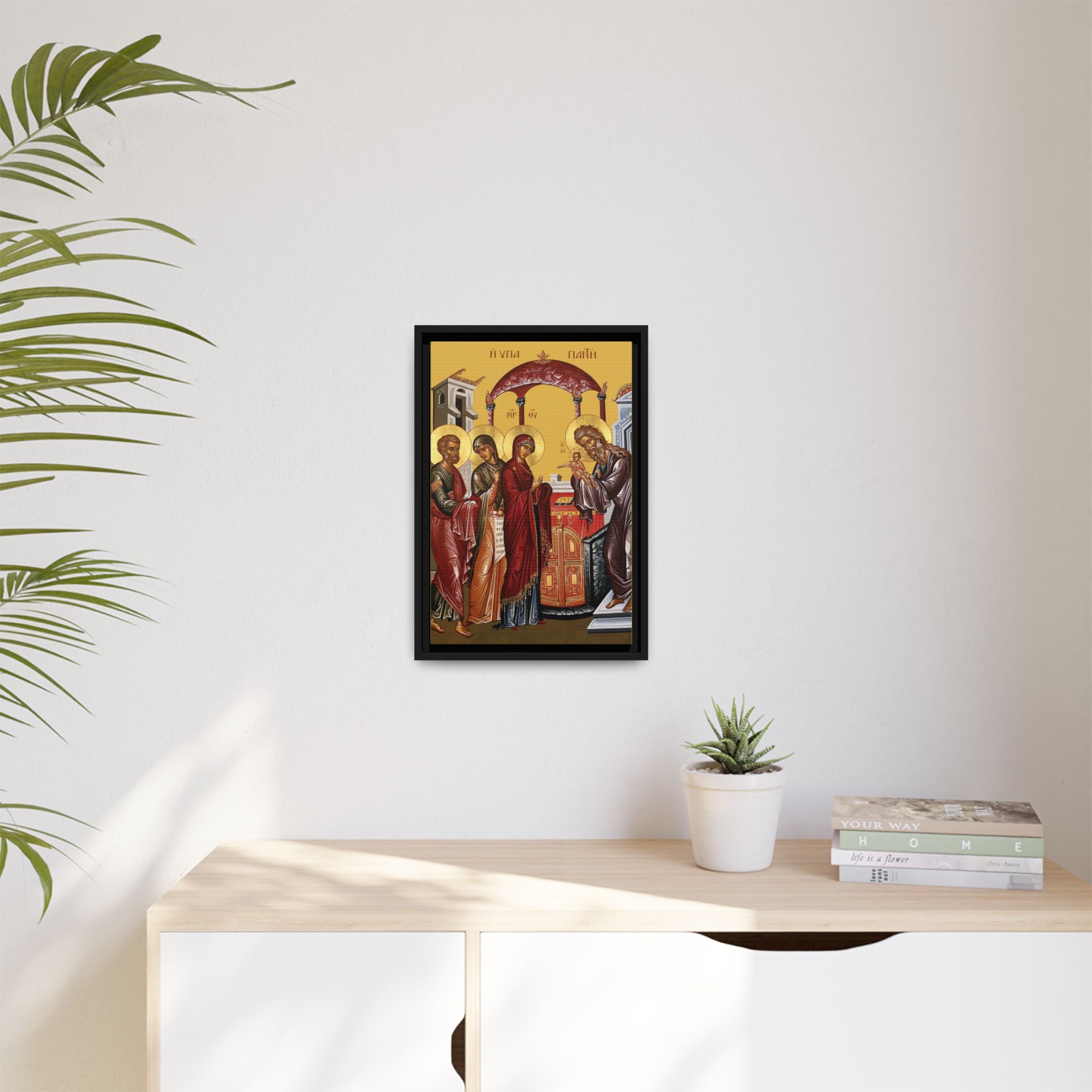 Meeting of the Lord Candlemas Framed Canvas Icon