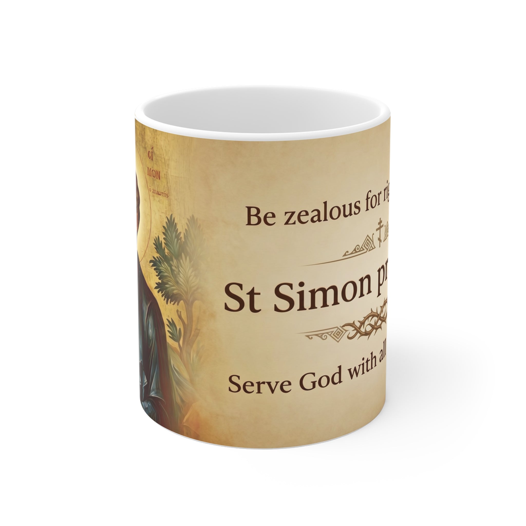 Saint Simon the Zealot Orthodox Christian Coffee Mug — Orthodox Mug Gift