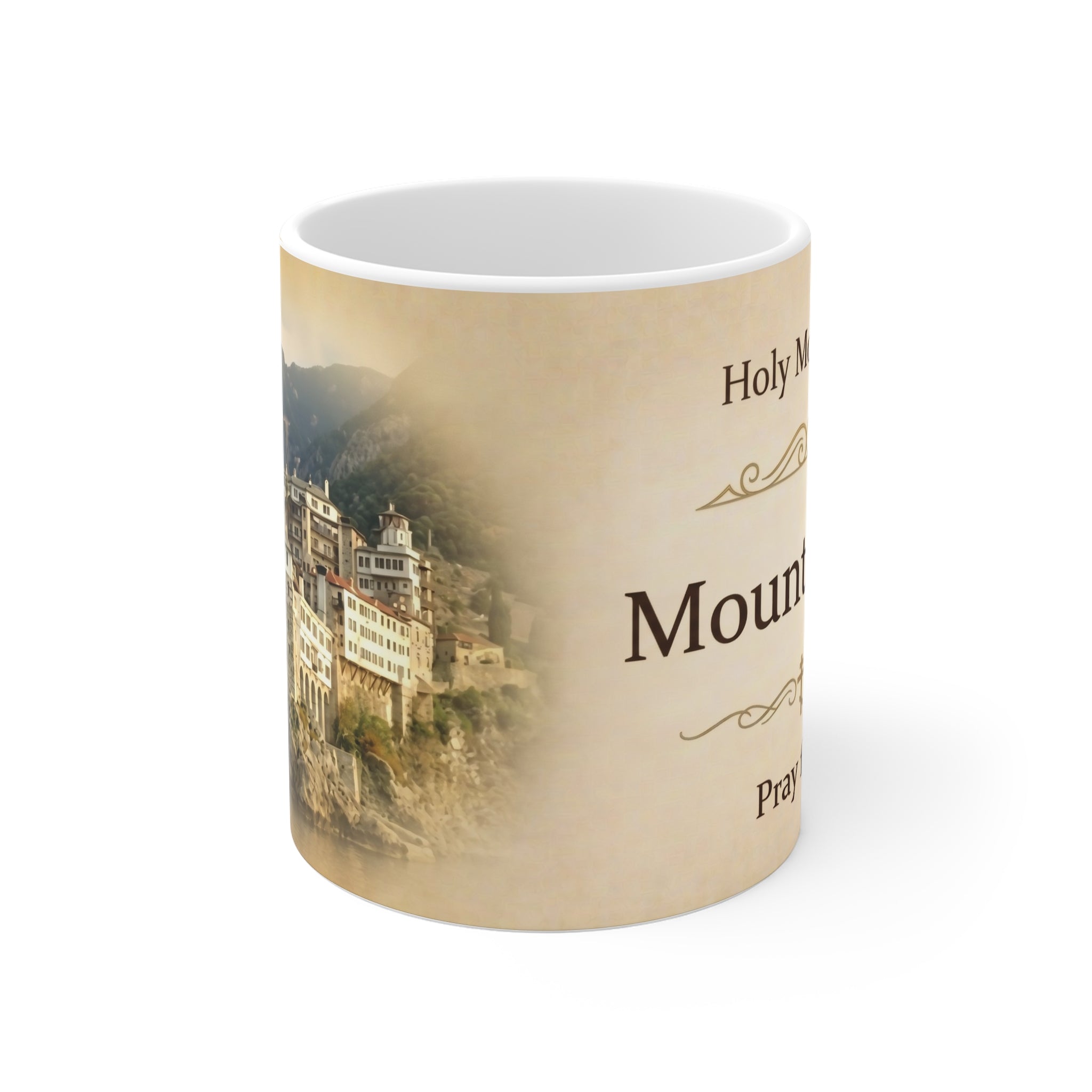 Mount Athos Monastery Orthodox Christian Coffee Mug — Orthodox Mug Gift