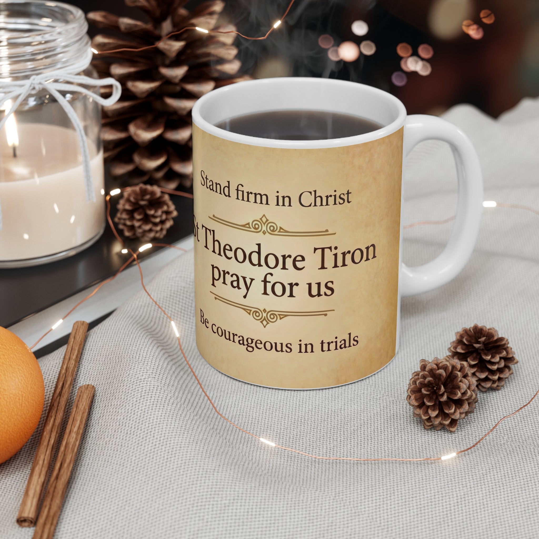 Saint Theodore Tiron Orthodox Christian Coffee Mug — Orthodox Coffee Mug