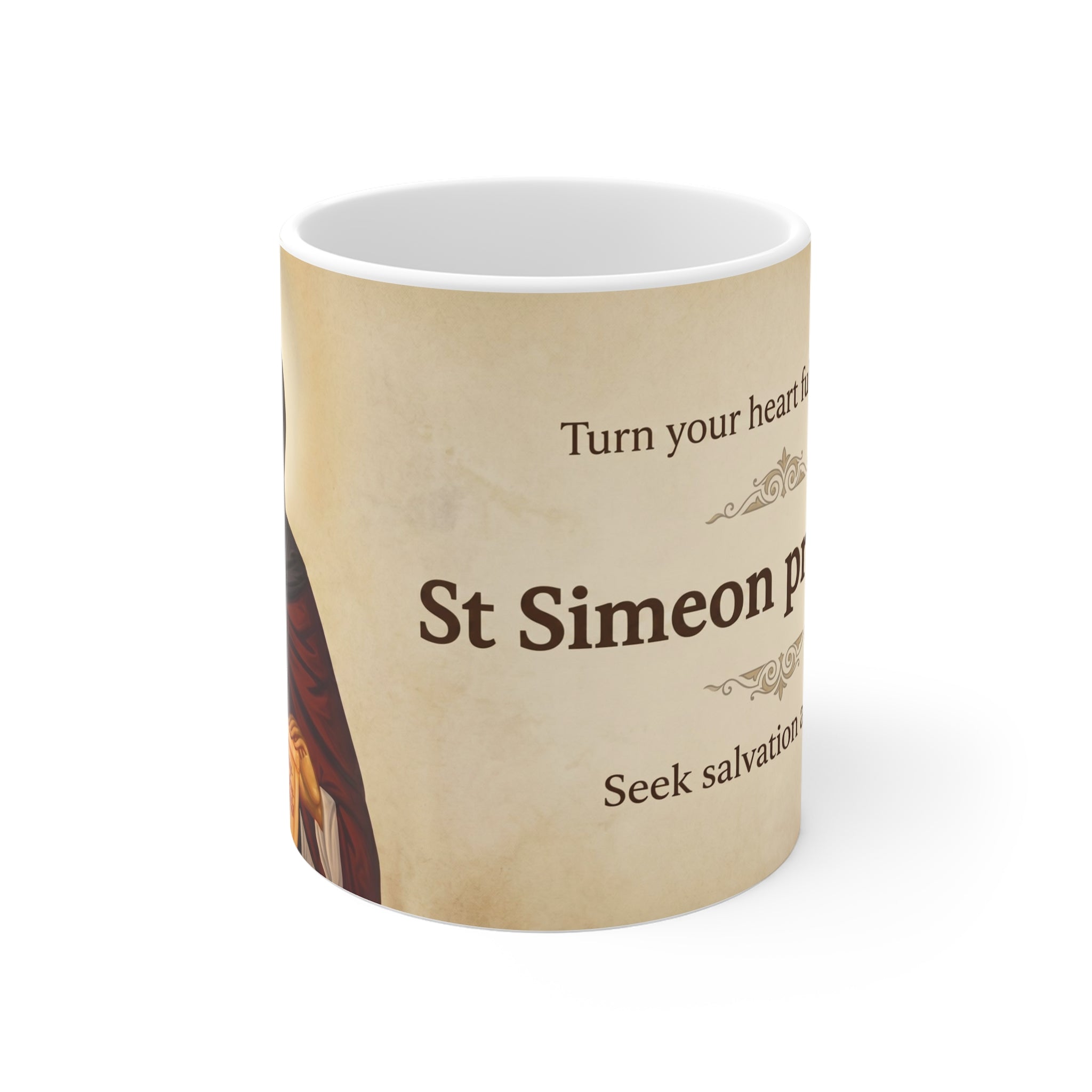 Saint Simeon the Myrrh-Streaming Orthodox Christian Coffee Mug — Orthodox Mug Gift