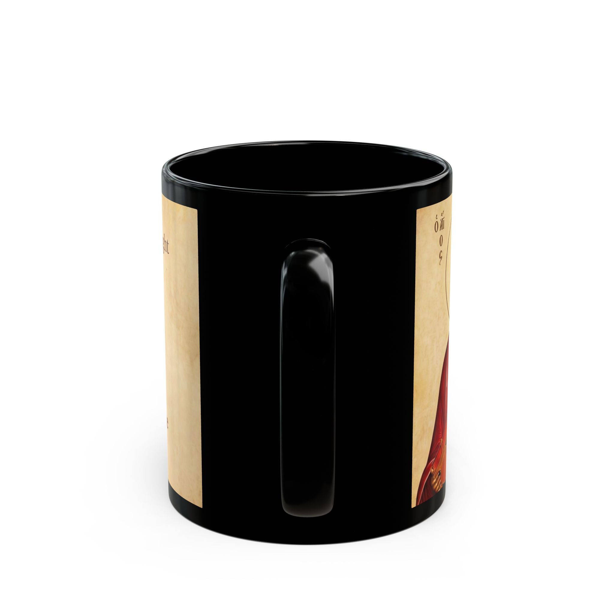 Saint Paul the Apostle Orthodox Christian Black Coffee Mug — Orthodox Faith Gift