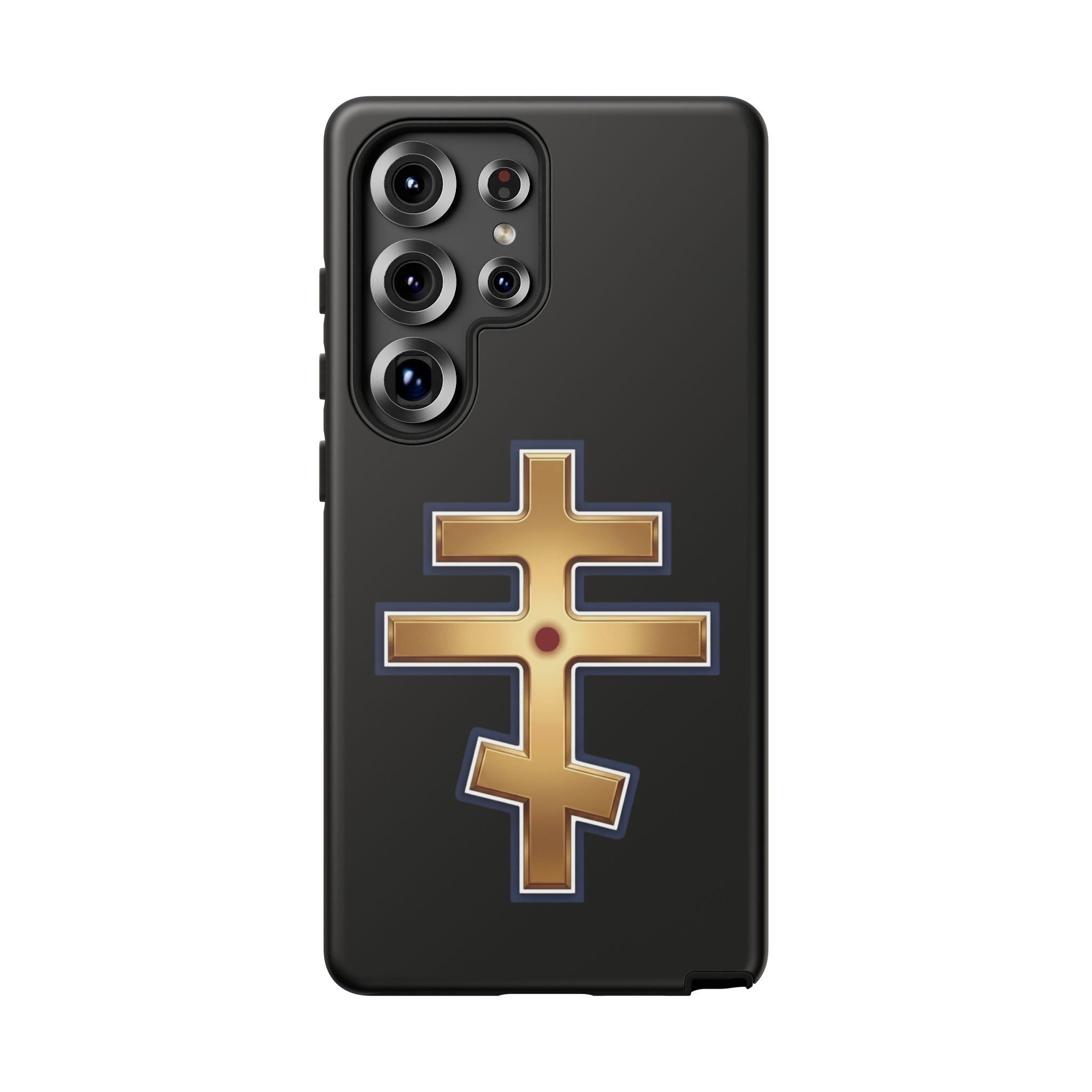 Jerusalem Orthodox Cross design on a matte phone case — additional view 3
