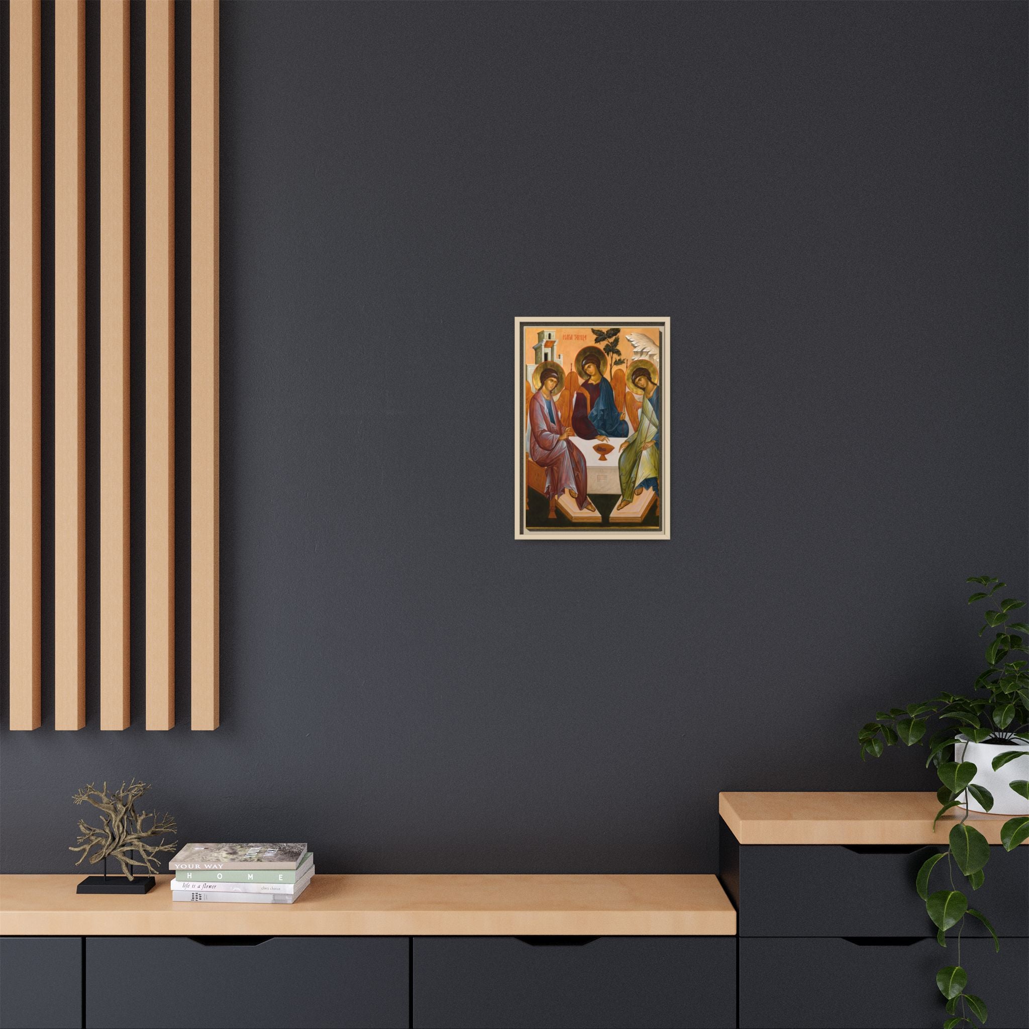 The Holy Trinity Rublev Framed Canvas Icon