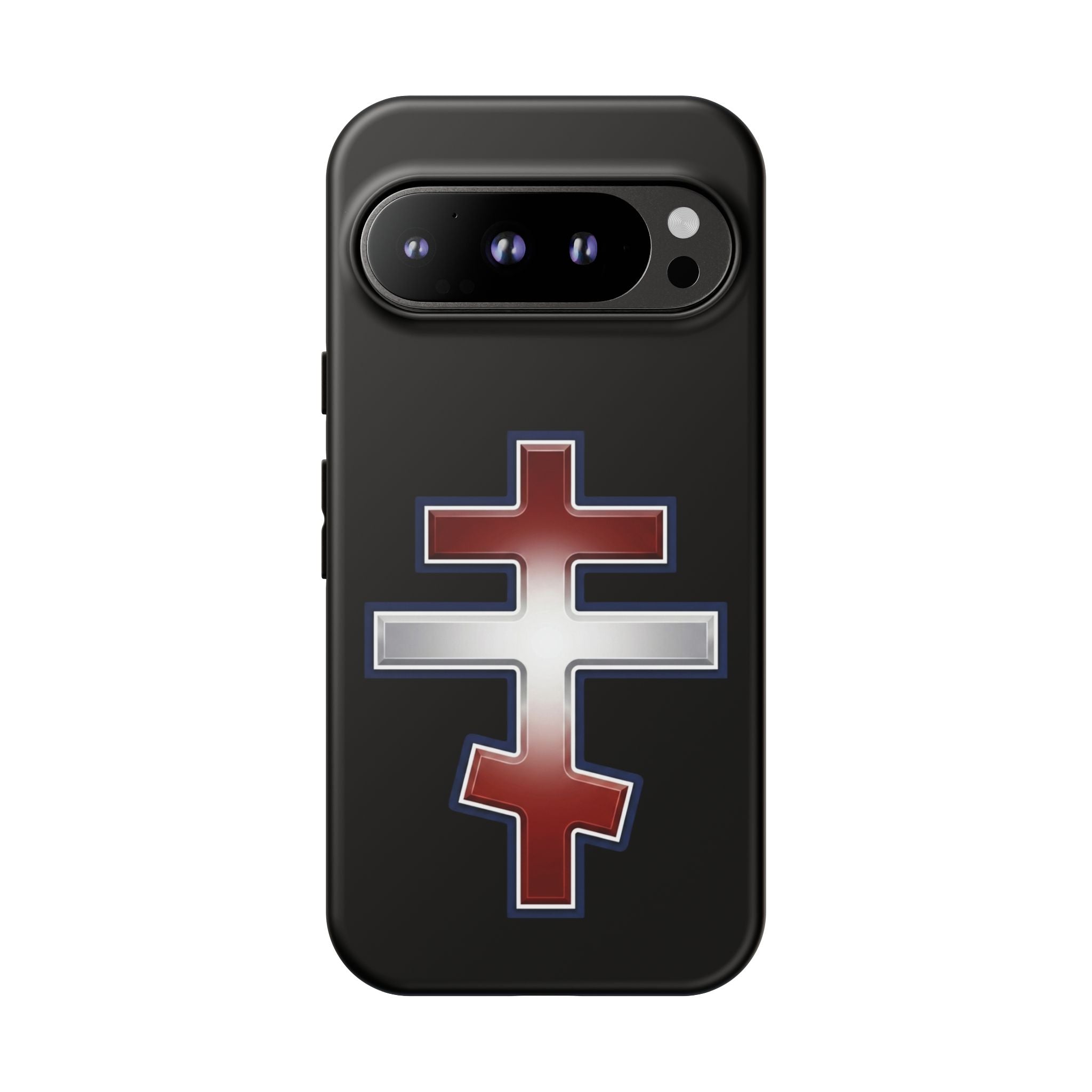 Lebanese Orthodox Cross design on a matte phone case — additional view 2