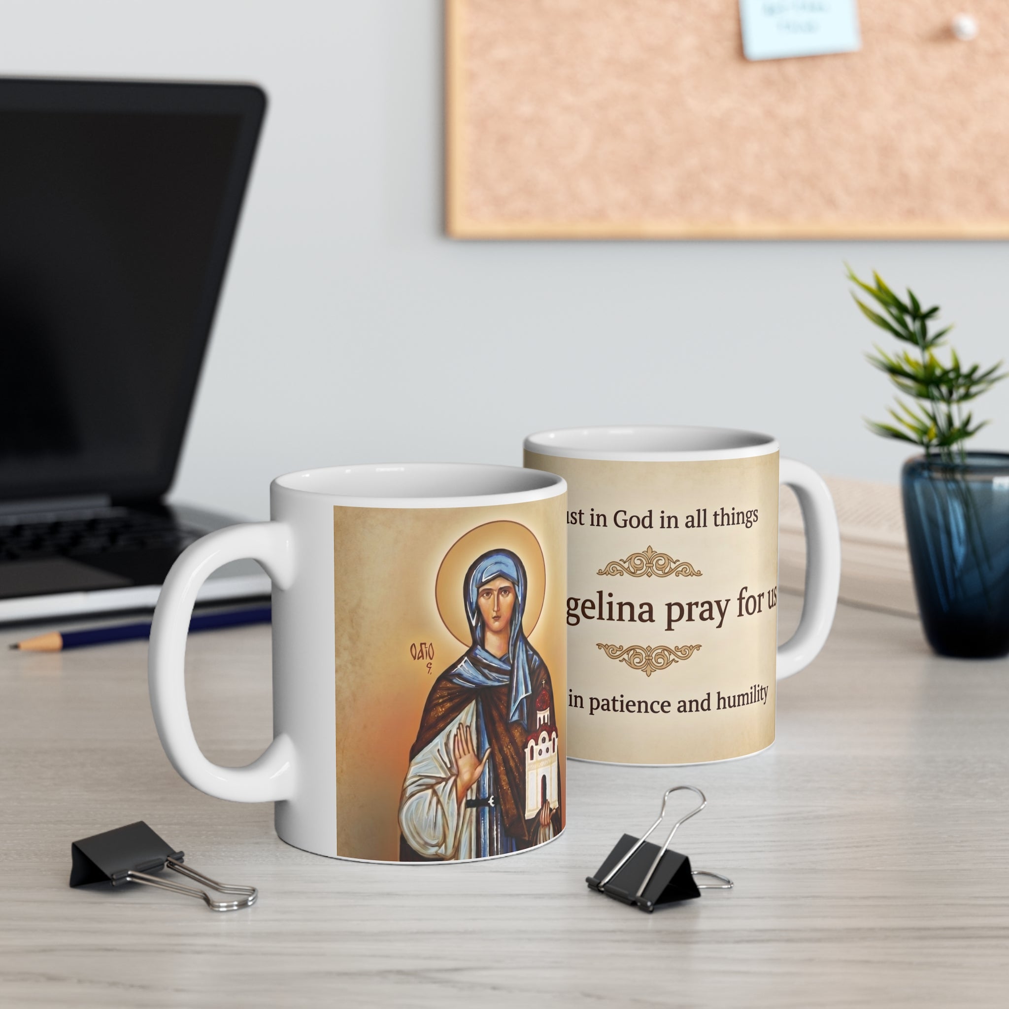 Saint Angelina of Serbia Orthodox Christian Coffee Mug — Christian Gift Idea