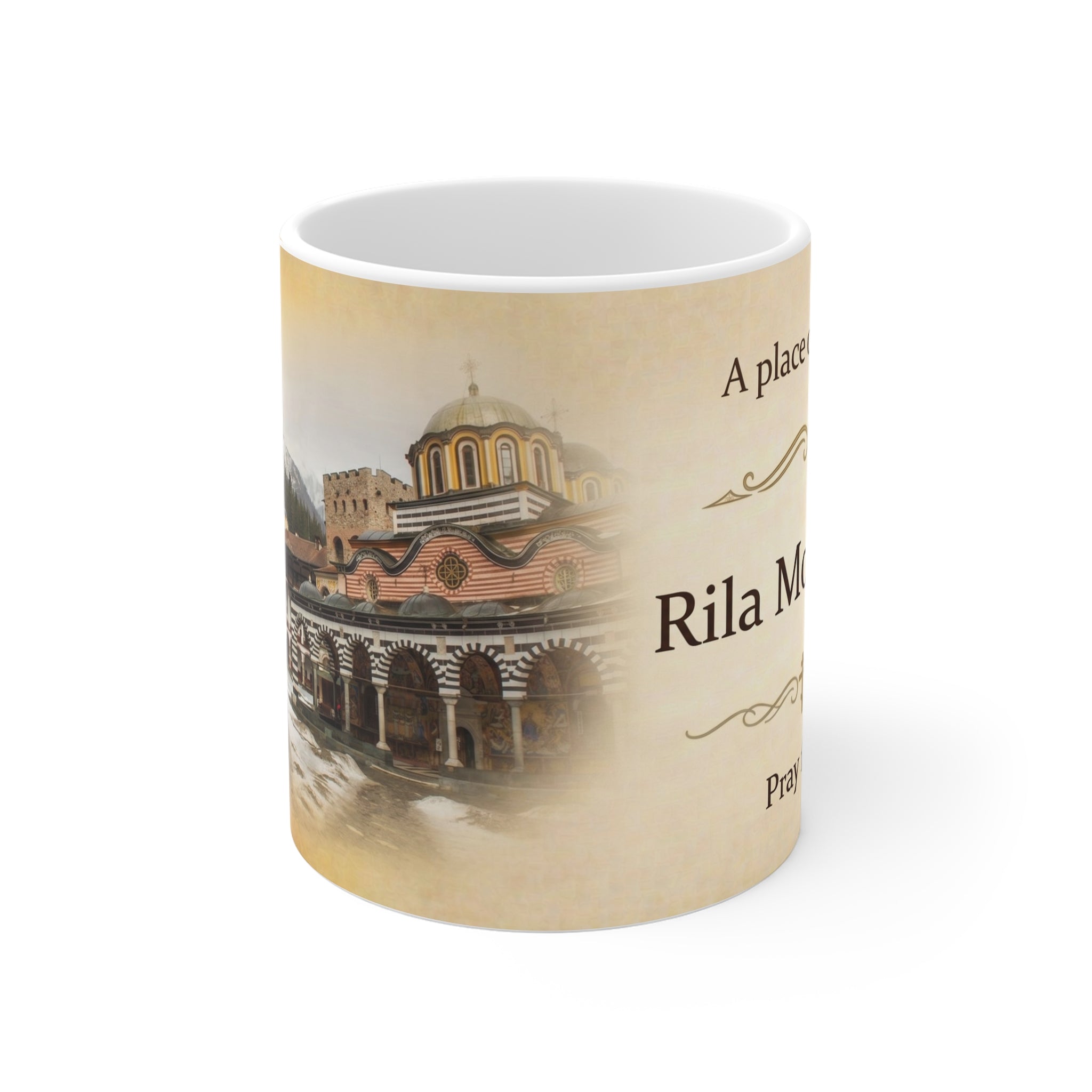 Rila Monastery Orthodox Christian Coffee Mug — Orthodox Mug Gift