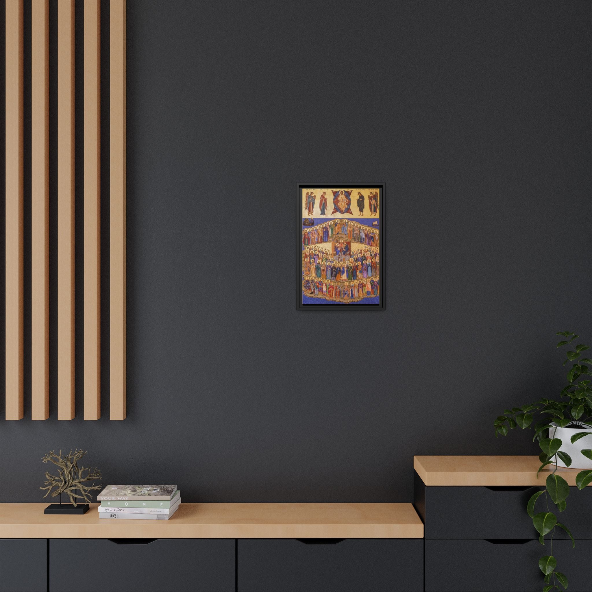 All Saints of Britain and Ireland Framed Canvas Icon