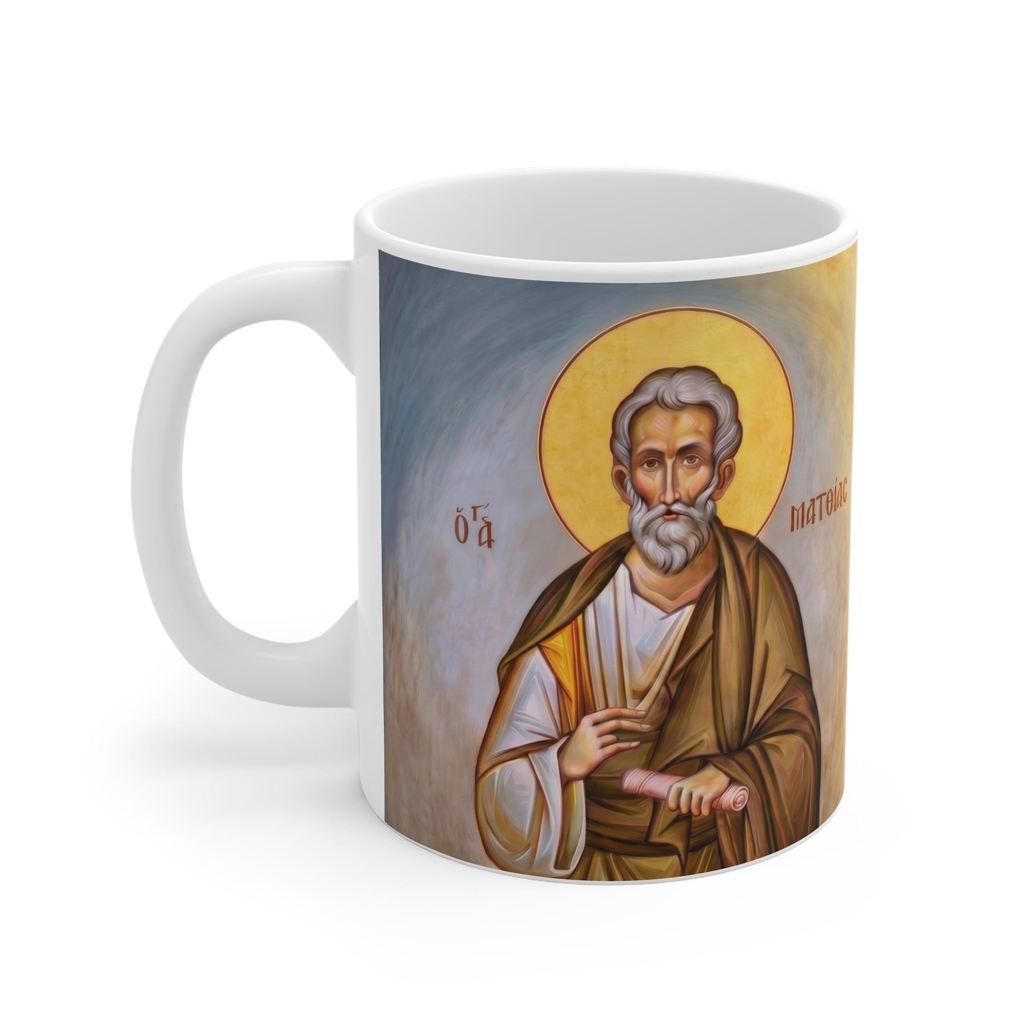 Saint Matthias the Apostle Orthodox Christian Coffee Mug — Orthodox Christian Gift