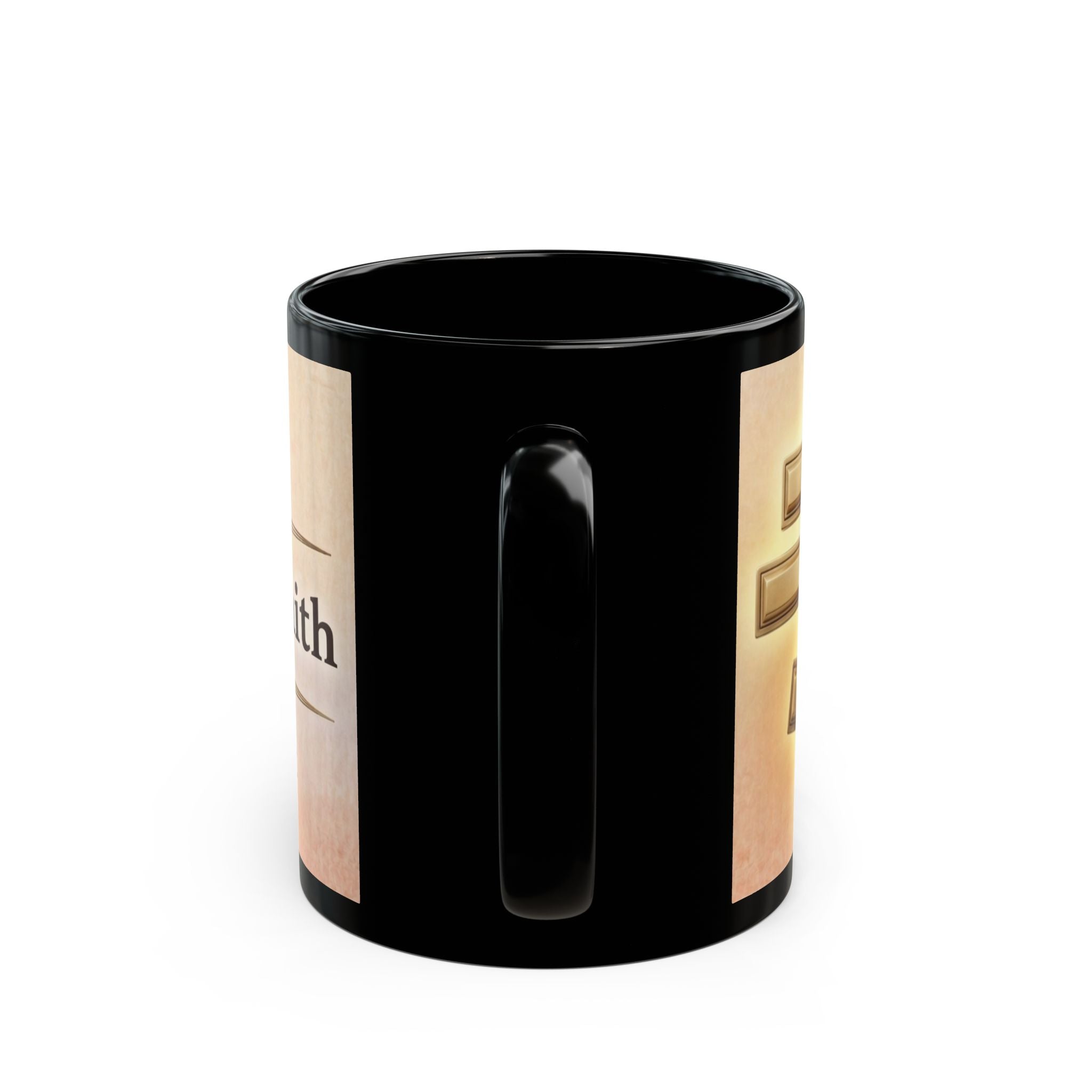 Golden Orthodox Cross Orthodox Christian Coffee Mug — Orthodox Faith Gift