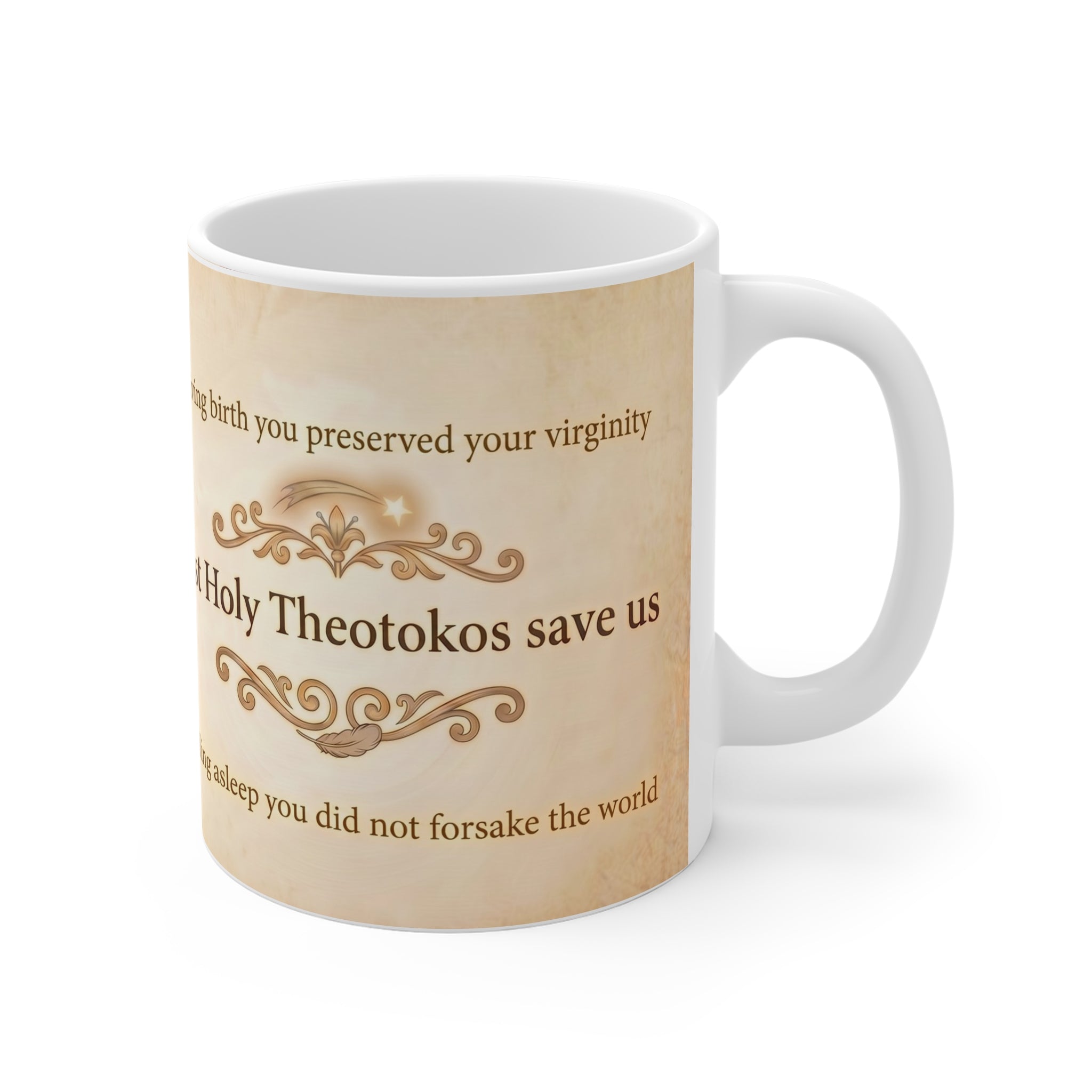 Dormition of the Theotokos Orthodox Christian Coffee Mug — Orthodox Christian Mug