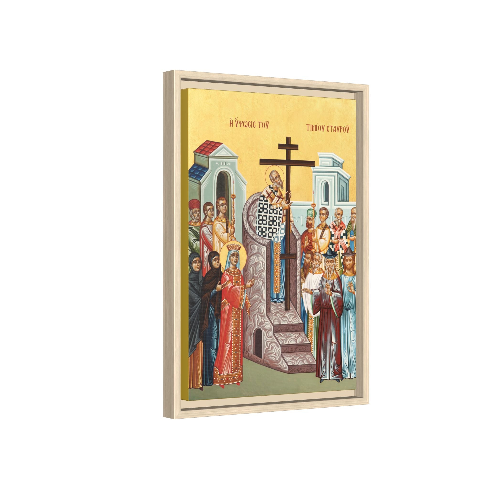 Exaltation of the Holy Cross Framed Canvas Icon