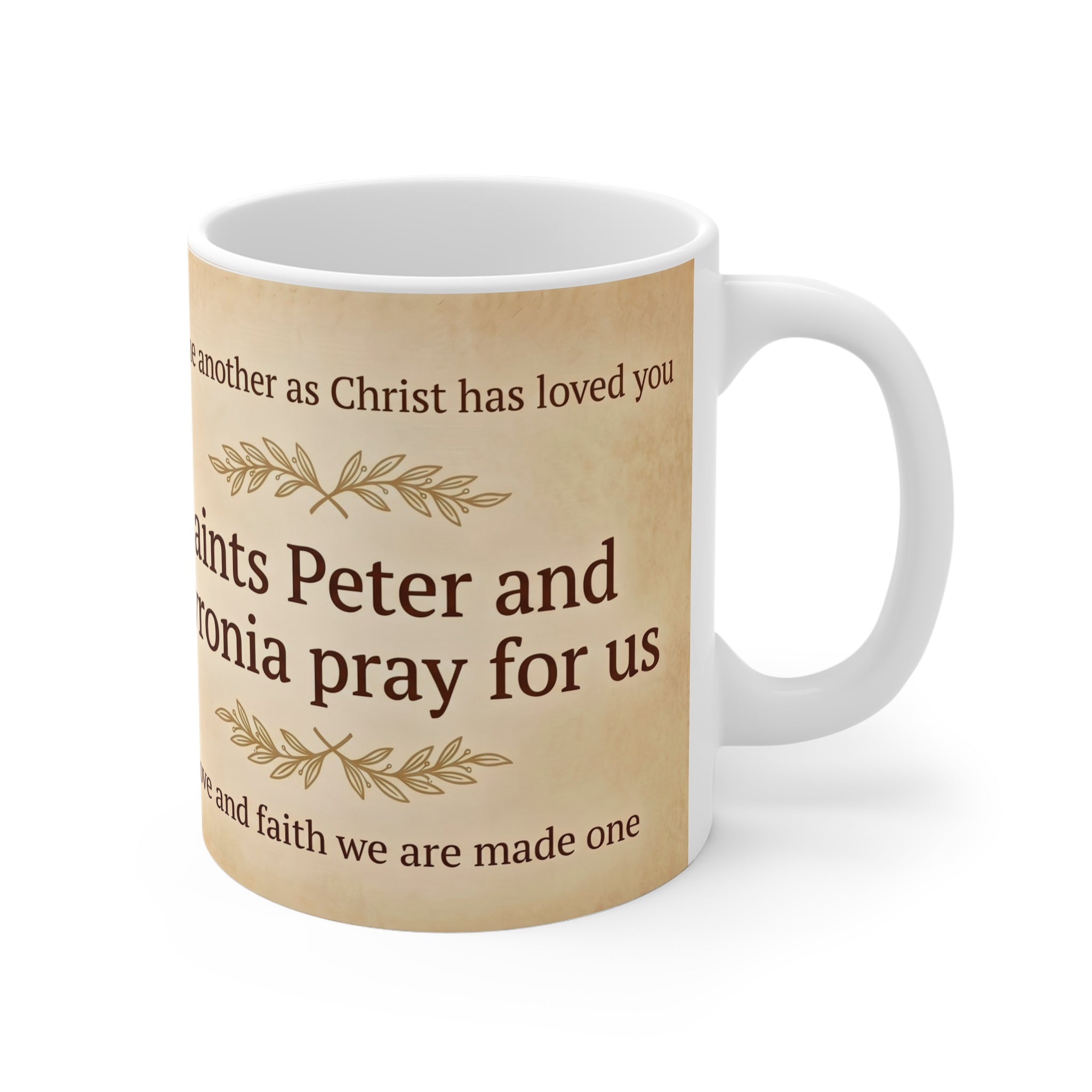 Peter and Fevronia White Coffee Mug