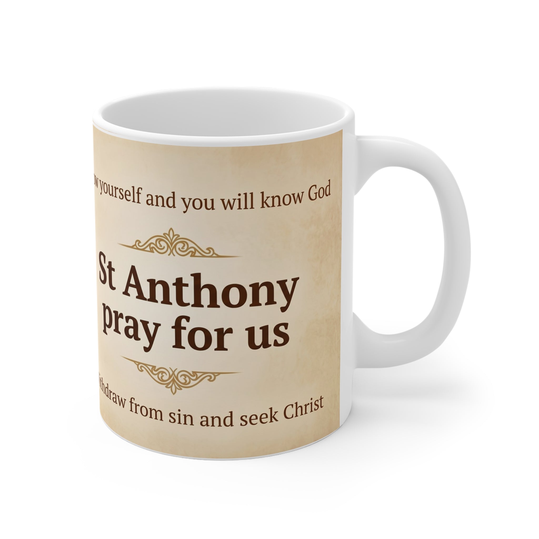 Saint Anthony the Great Orthodox Christian Coffee Mug — Orthodox Christian Mug