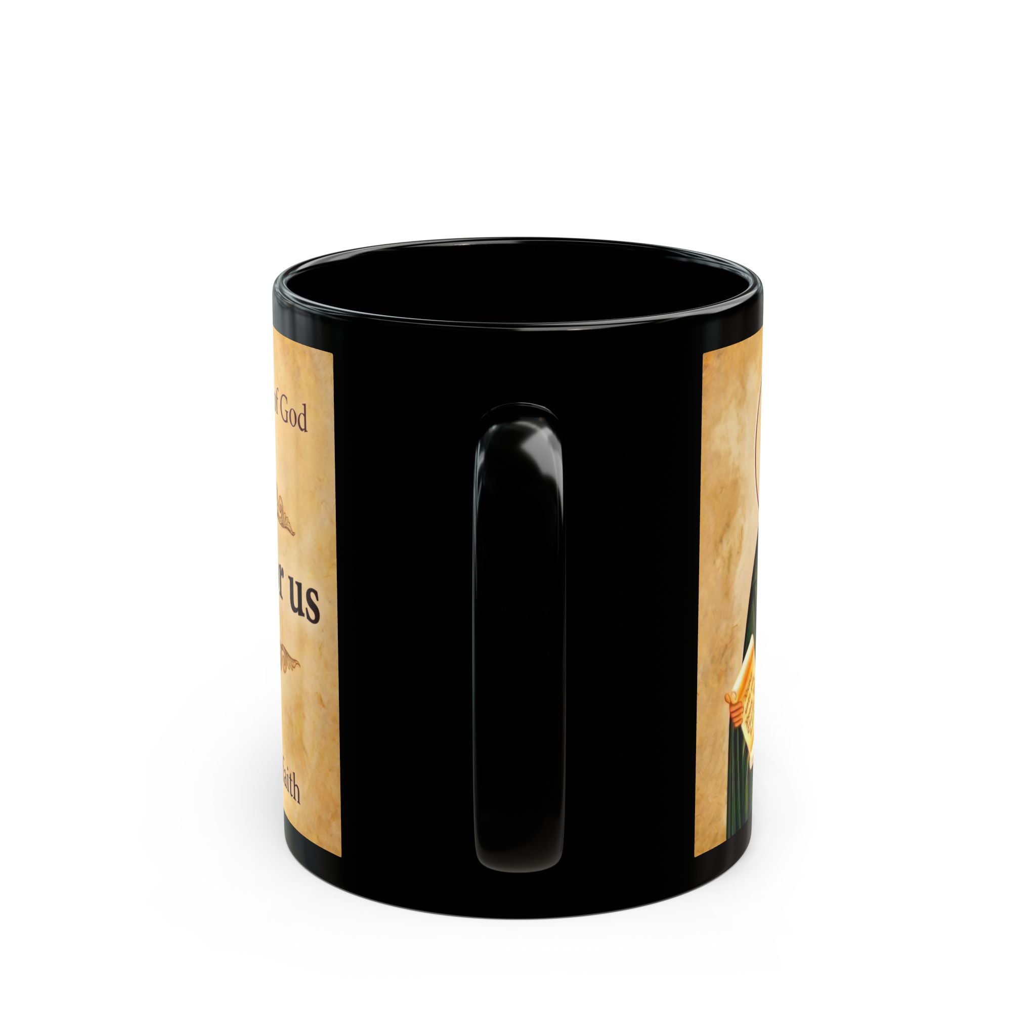 Saint Jude Thaddeus the Apostle Orthodox Christian Black Coffee Mug — Orthodox Faith Gift