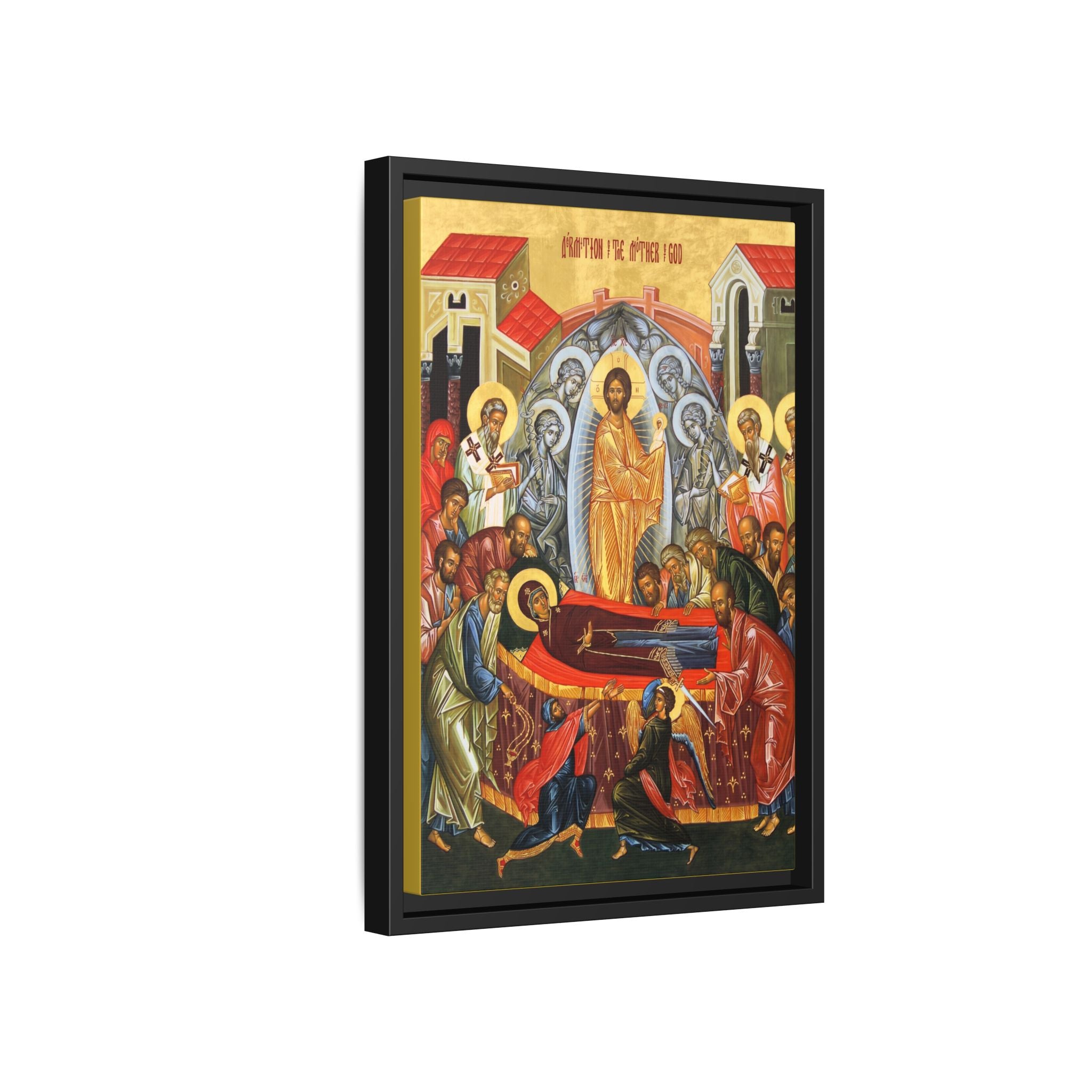 Dormition of the Theotokos Framed Canvas Icon
