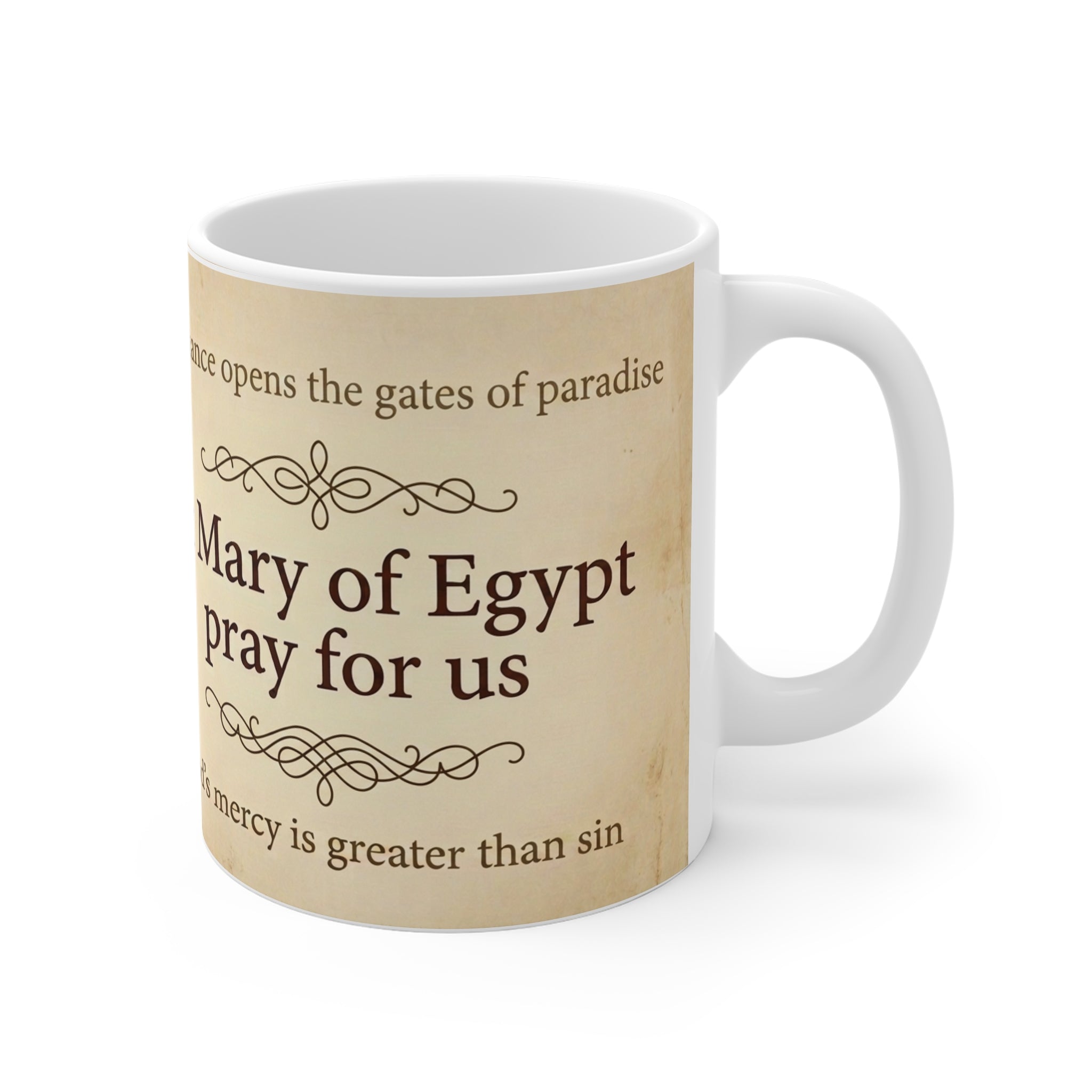 Saint Mary of Egypt Orthodox Christian Coffee Mug — Orthodox Christian Mug