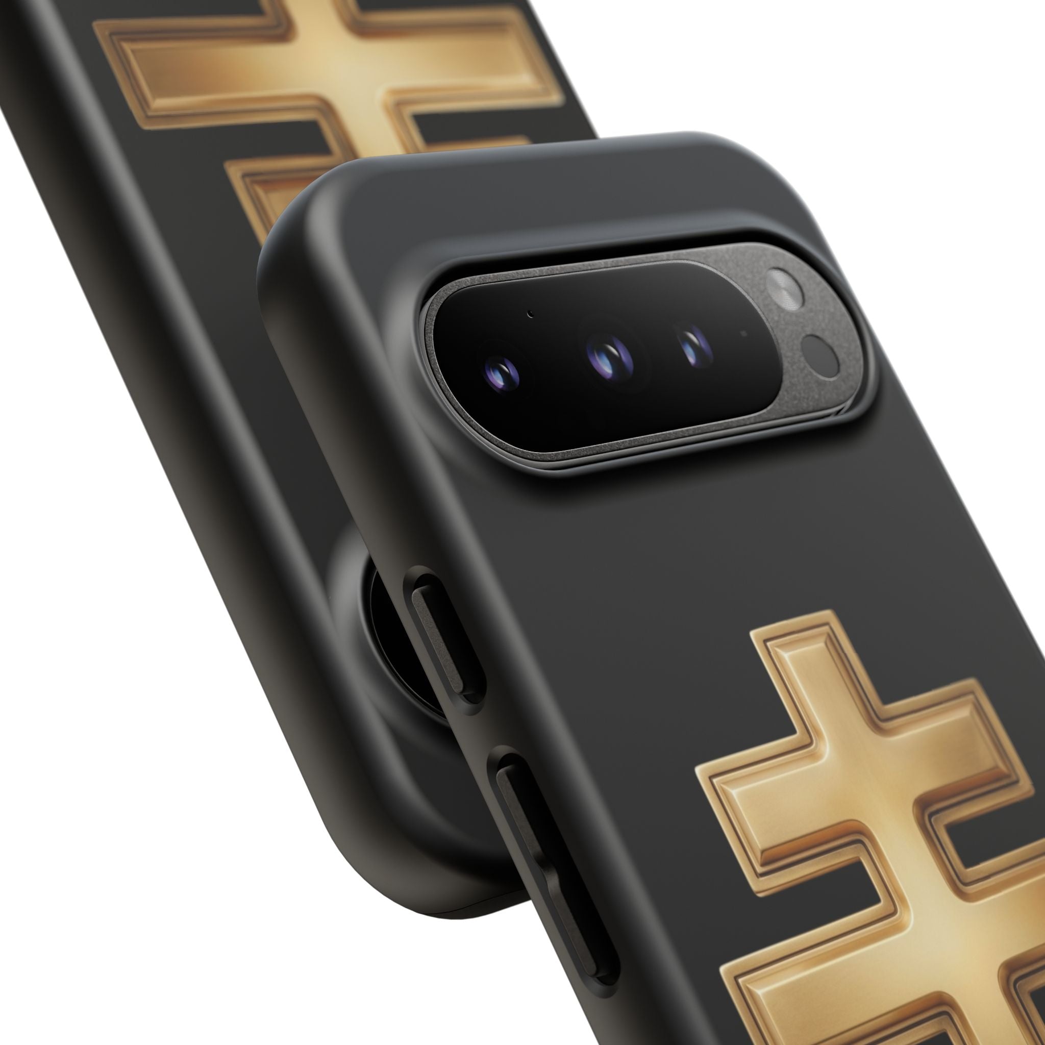 Classic gold classic Orthodox cross design on a matte phone case — additional view 7