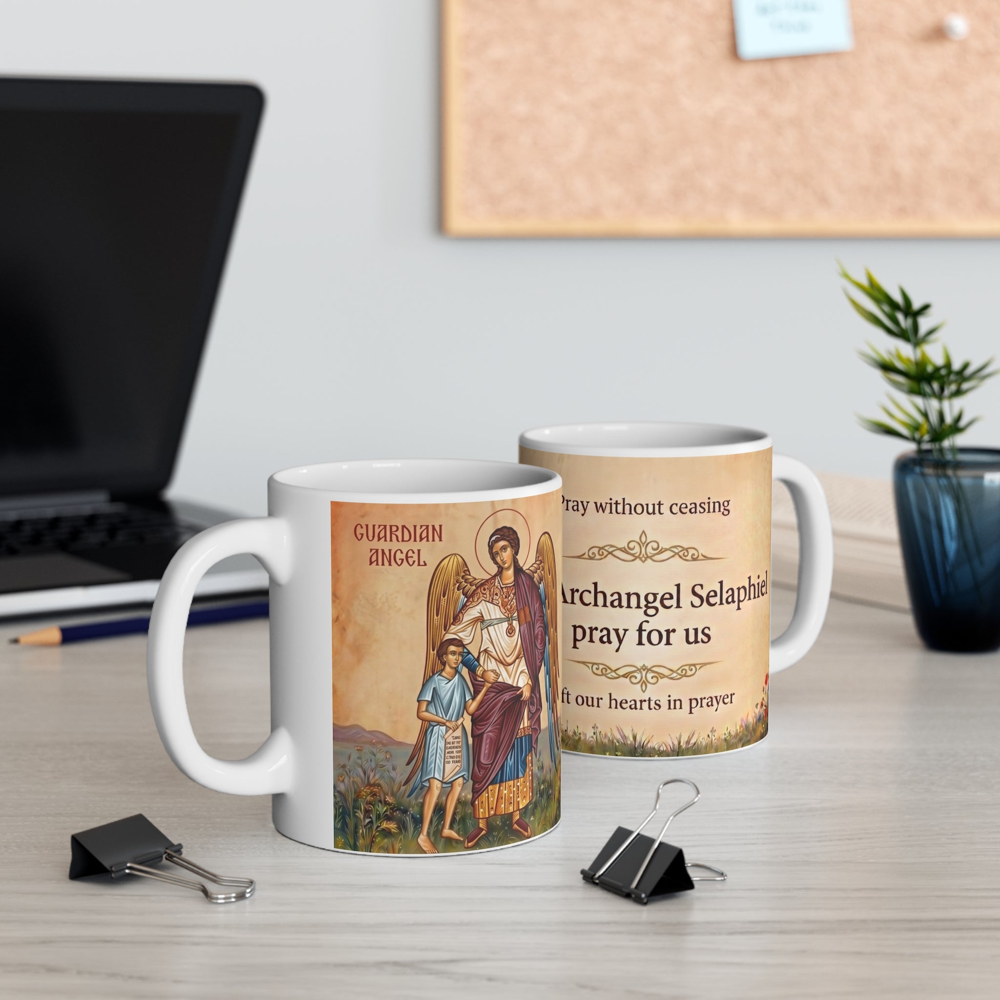 Archangel Selaphiel Orthodox Christian Coffee Mug — Christian Gift Idea