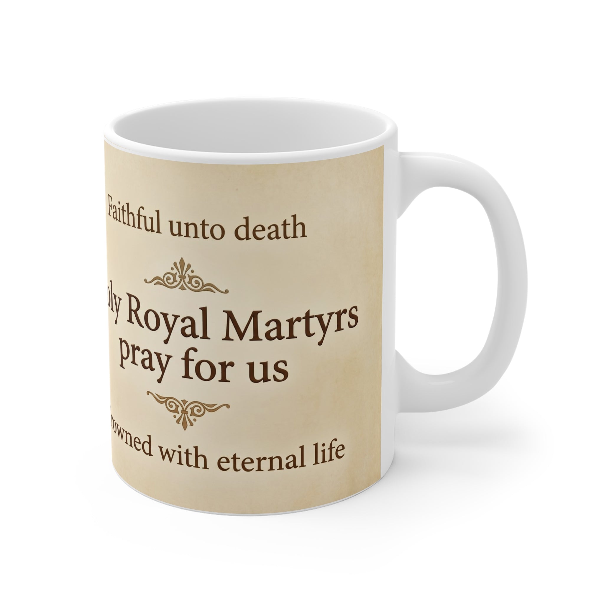 Holy Royal Martyrs Family Orthodox Christian Coffee Mug — Orthodox Christian Mug