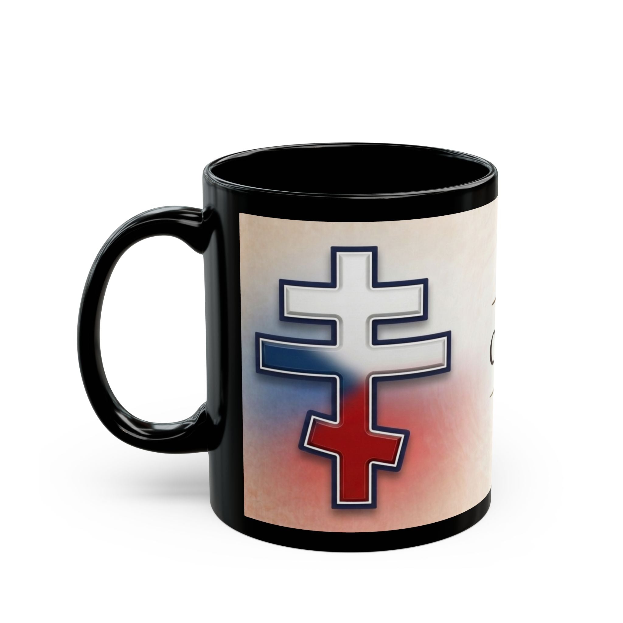 Czech Orthodox Christian Black Coffee Mug — Orthodox Christian Gift