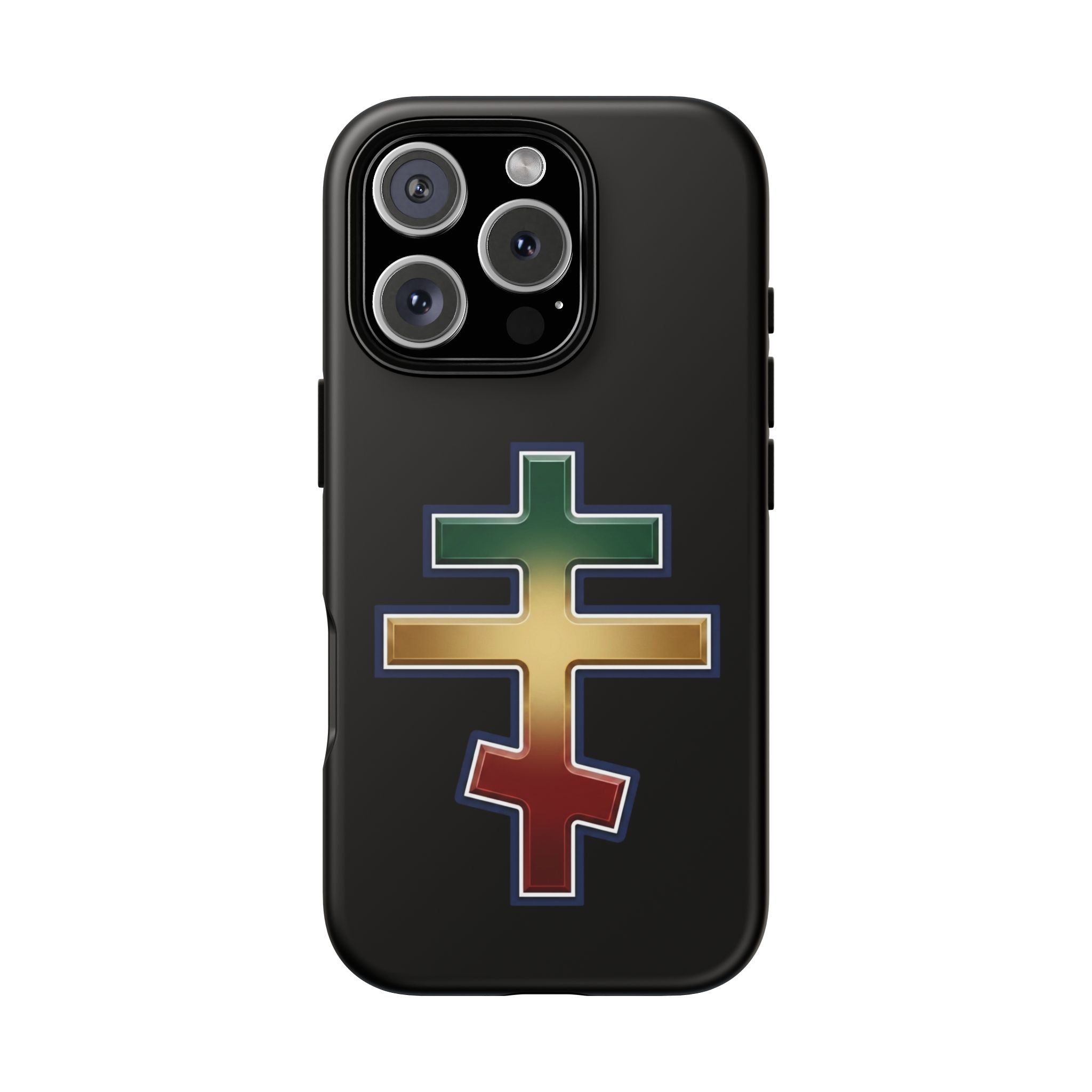 Ethiopian Orthodox Cross design on a matte phone case