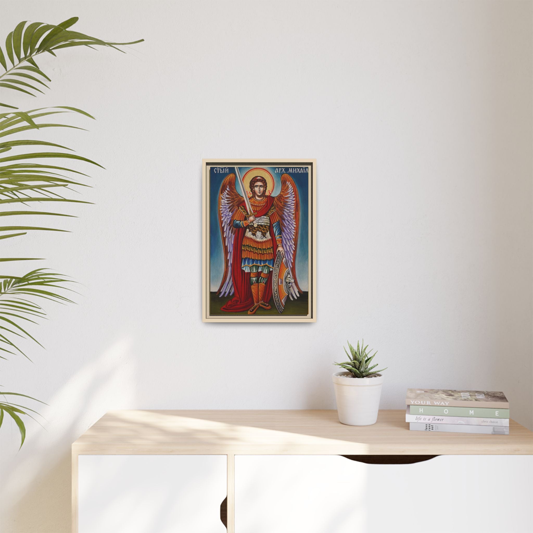 Archangel Michael Framed Canvas Icon