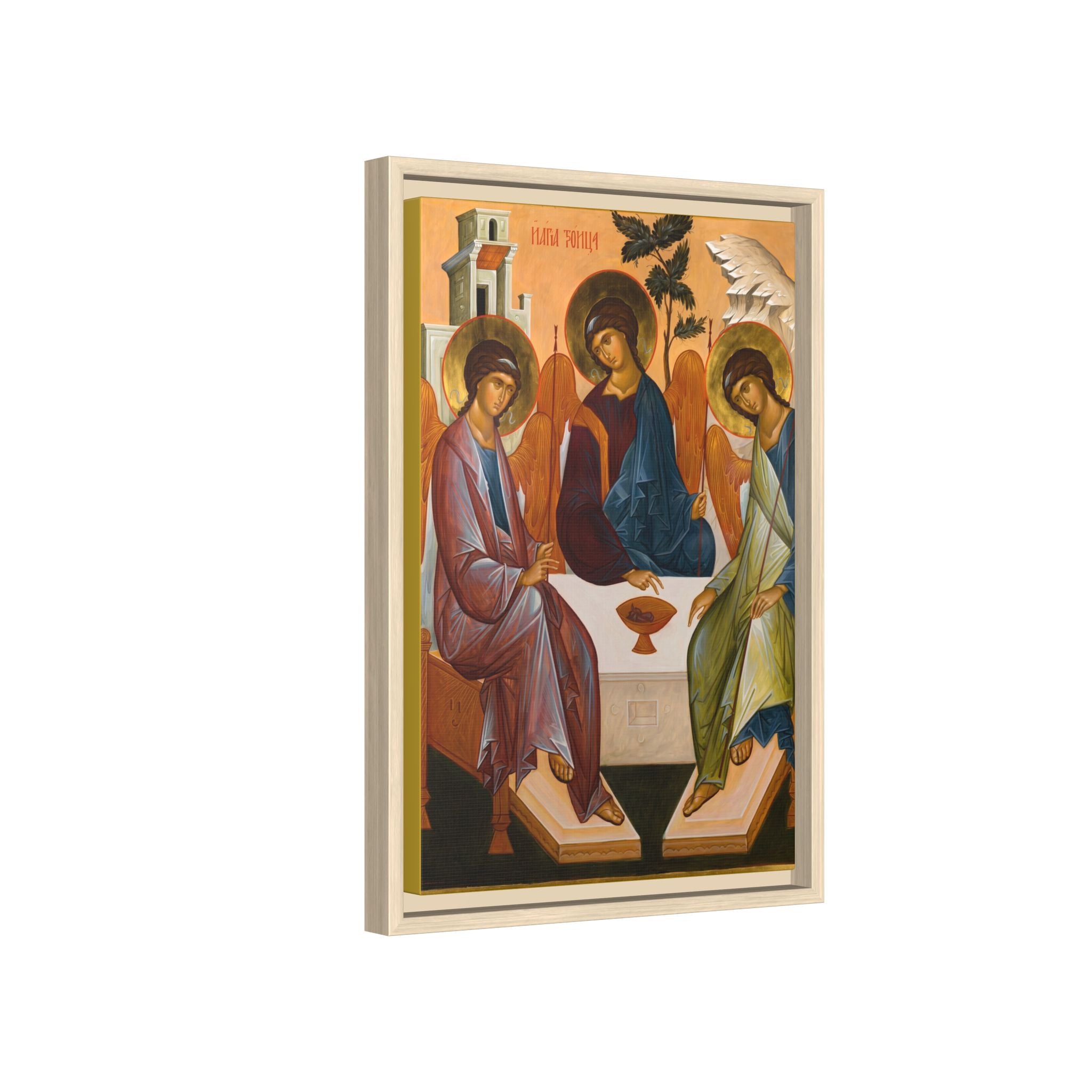 The Holy Trinity Rublev Framed Canvas Icon