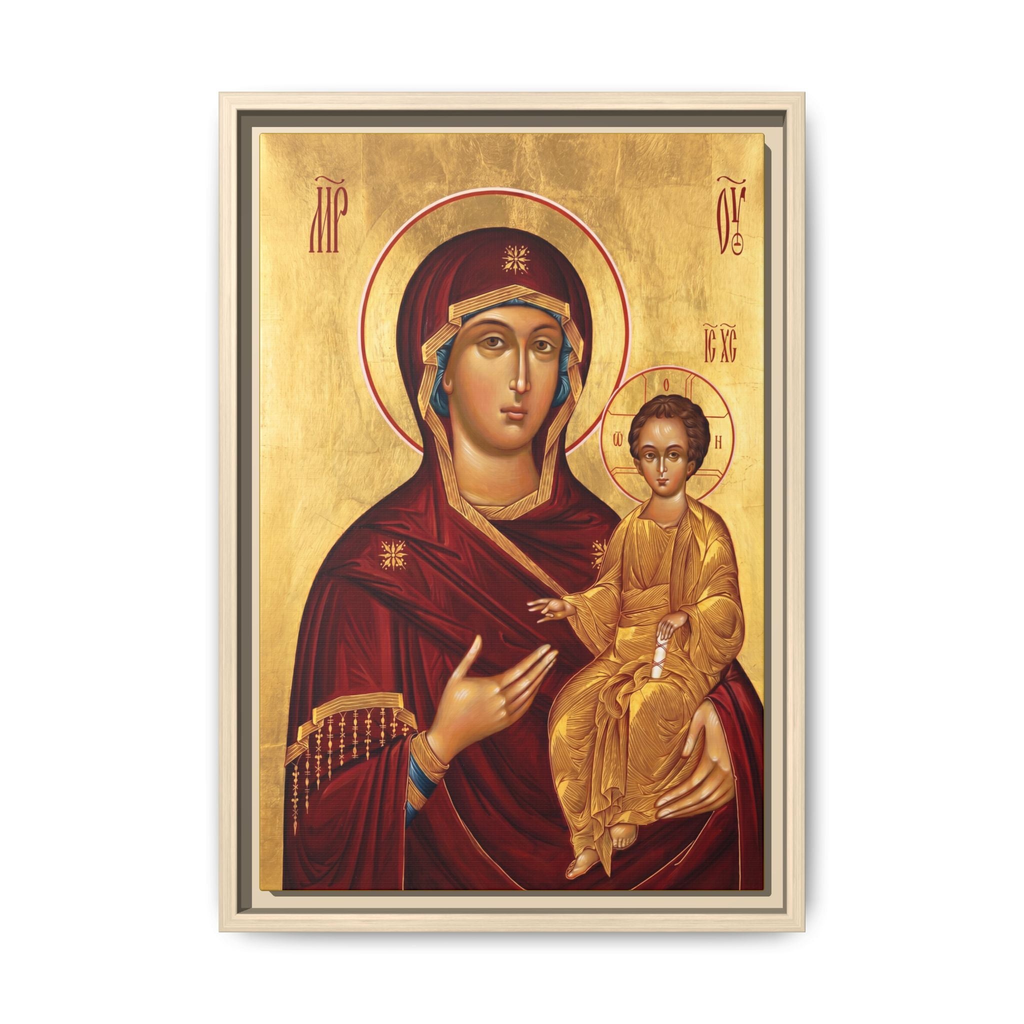 Theotokos of Smolensk Framed Canvas Icon