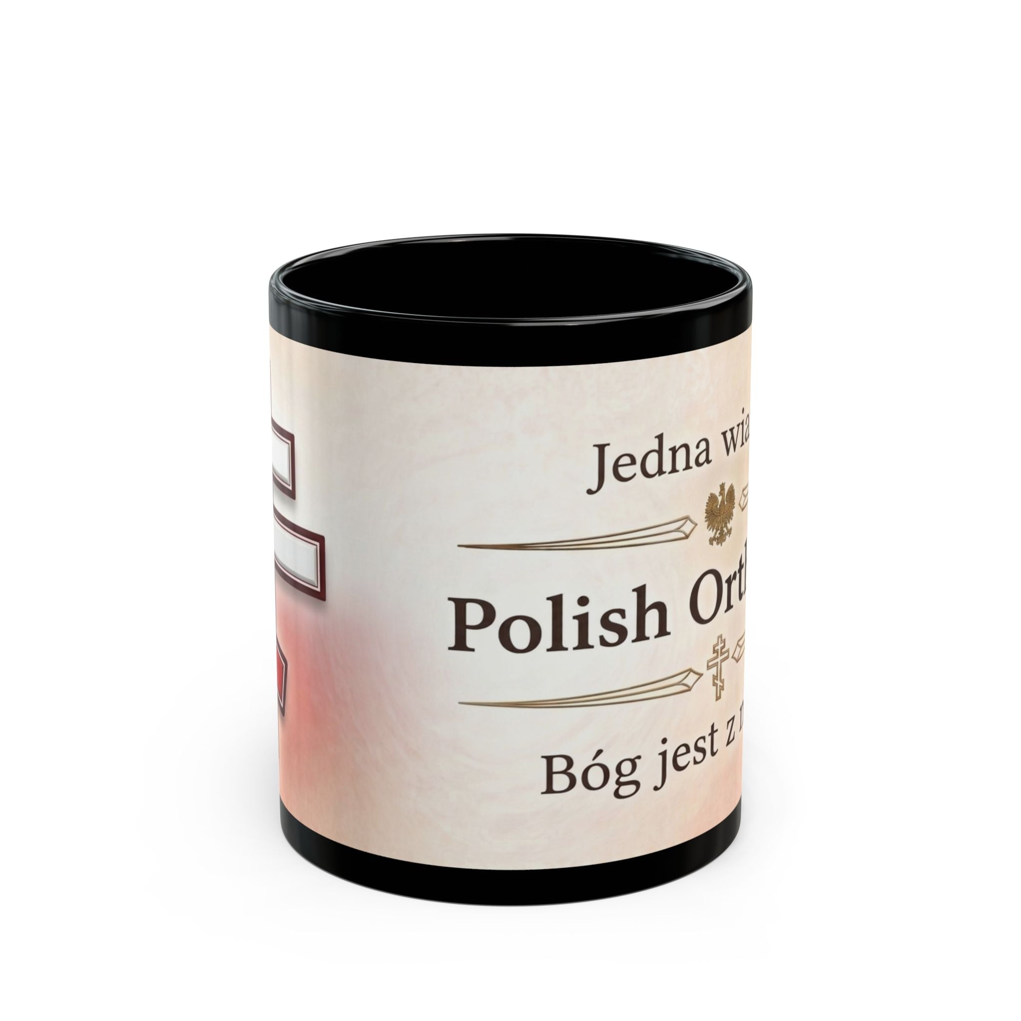 Polish Orthodox Christian Black Coffee Mug — Orthodox Christian Mug