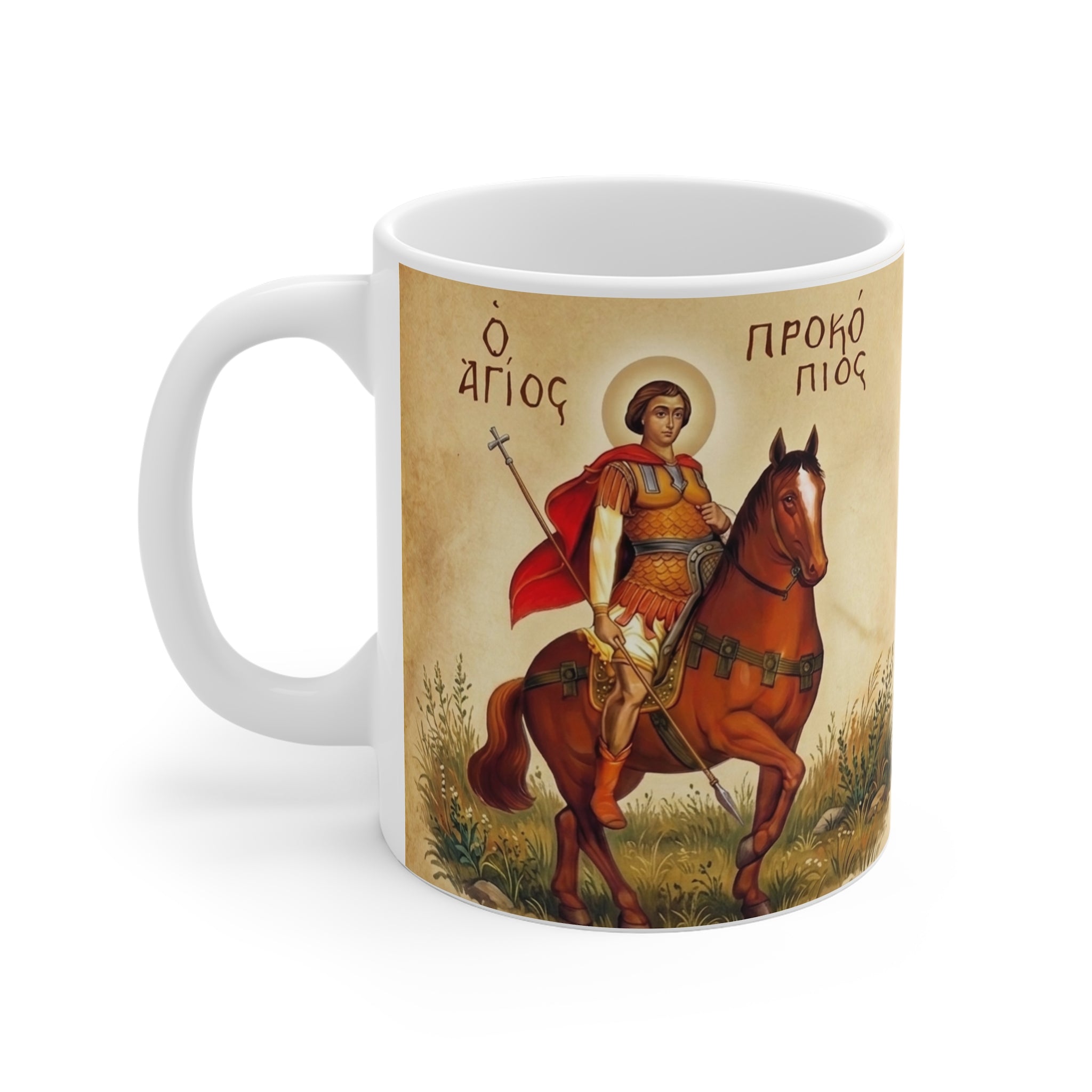 Saint Procopius the Great Martyr Orthodox Christian Coffee Mug — Orthodox Christian Gift