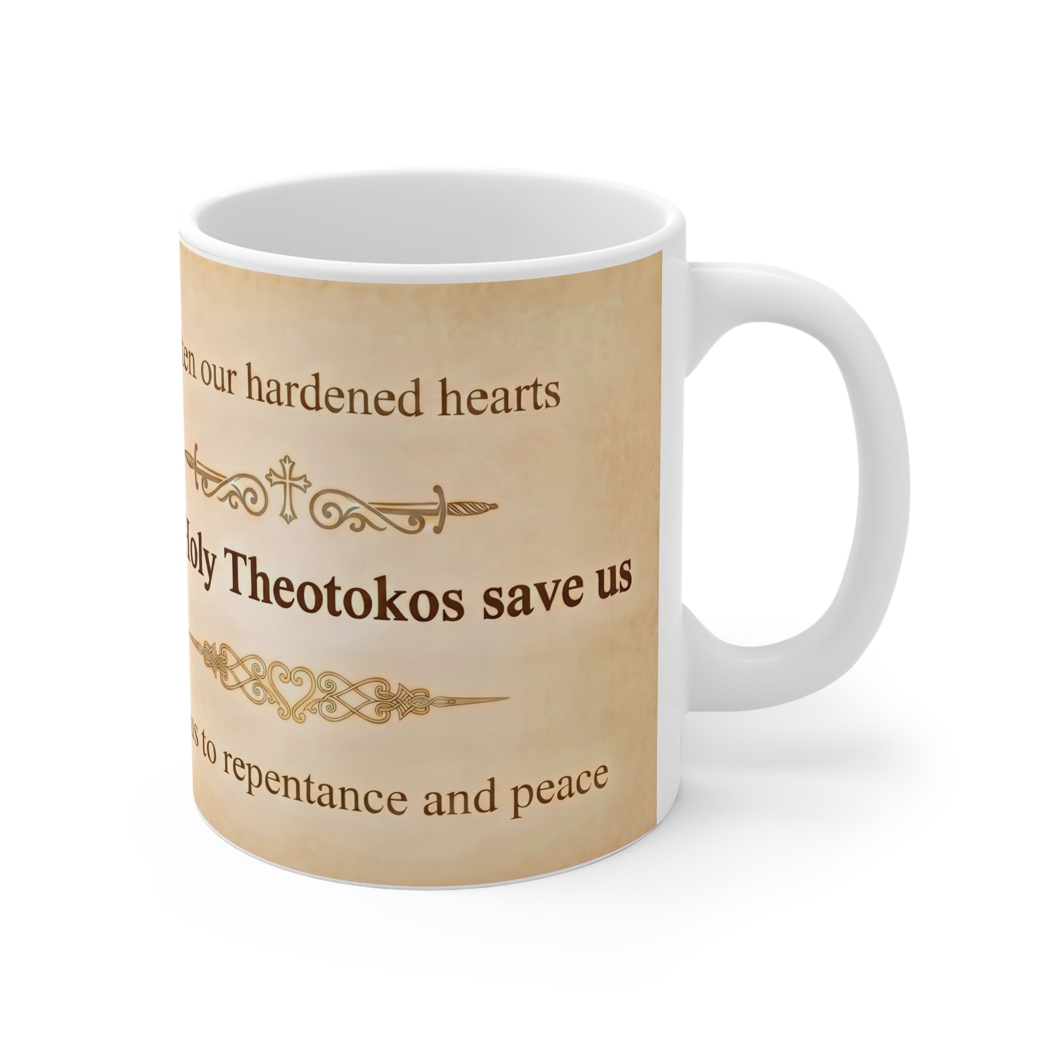 Theotokos Softener of Evil Hearts Orthodox Christian Coffee Mug — Orthodox Christian Mug