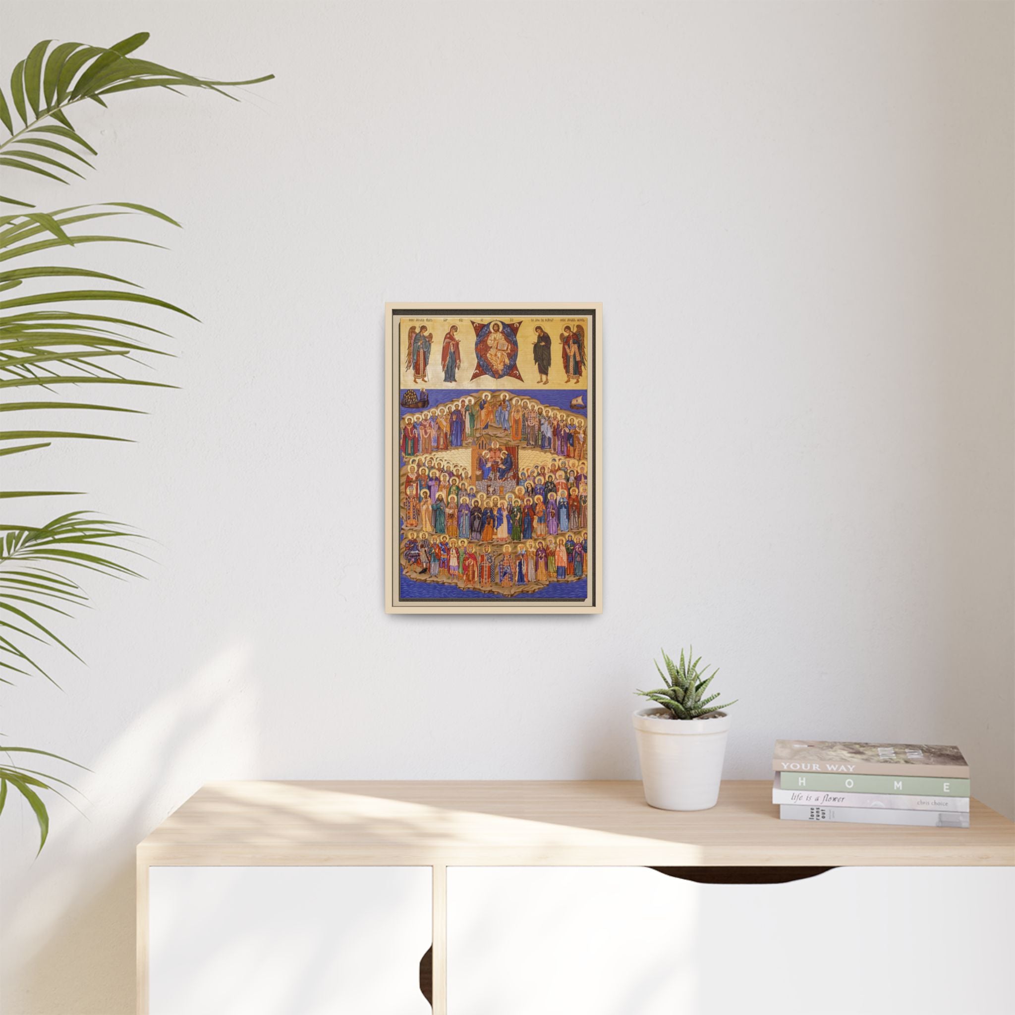 All Saints of Britain and Ireland Framed Canvas Icon