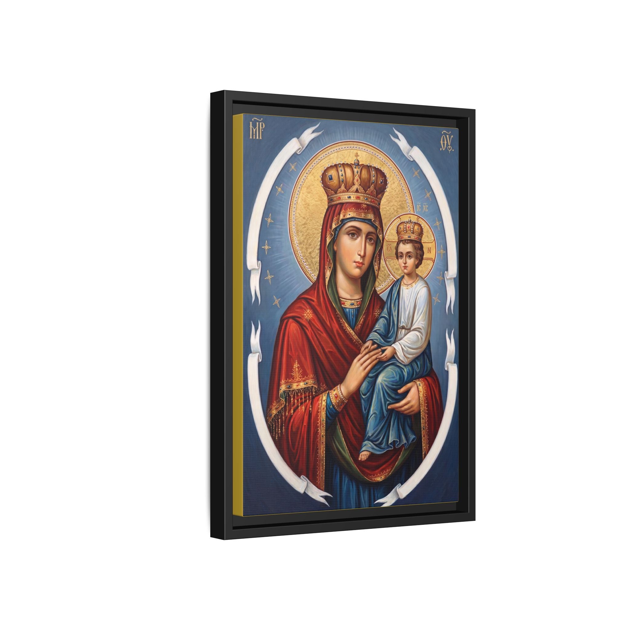 Theotokos Surety of Sinners Framed Canvas Icon