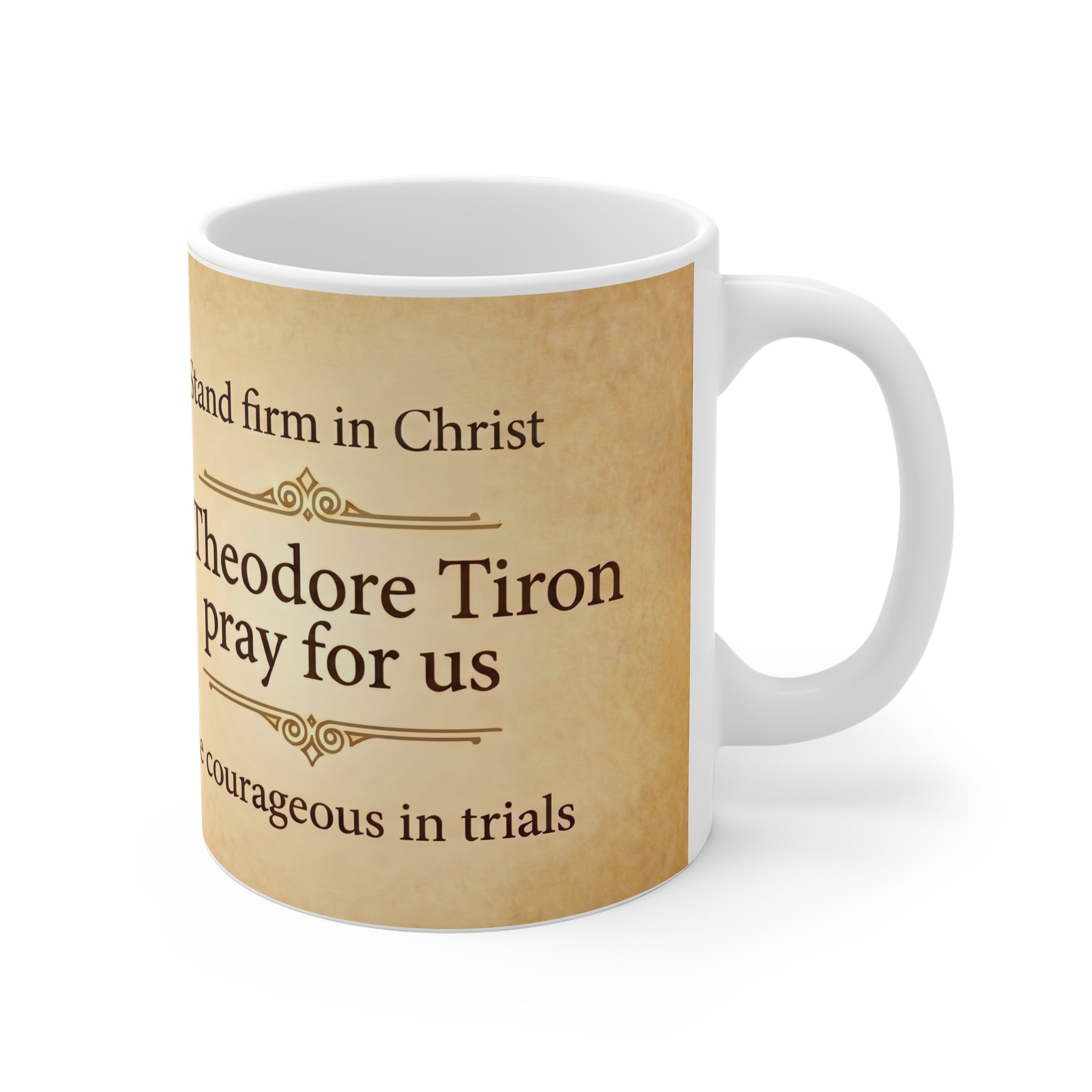 Saint Theodore Tiron Orthodox Christian Coffee Mug — Orthodox Christian Mug