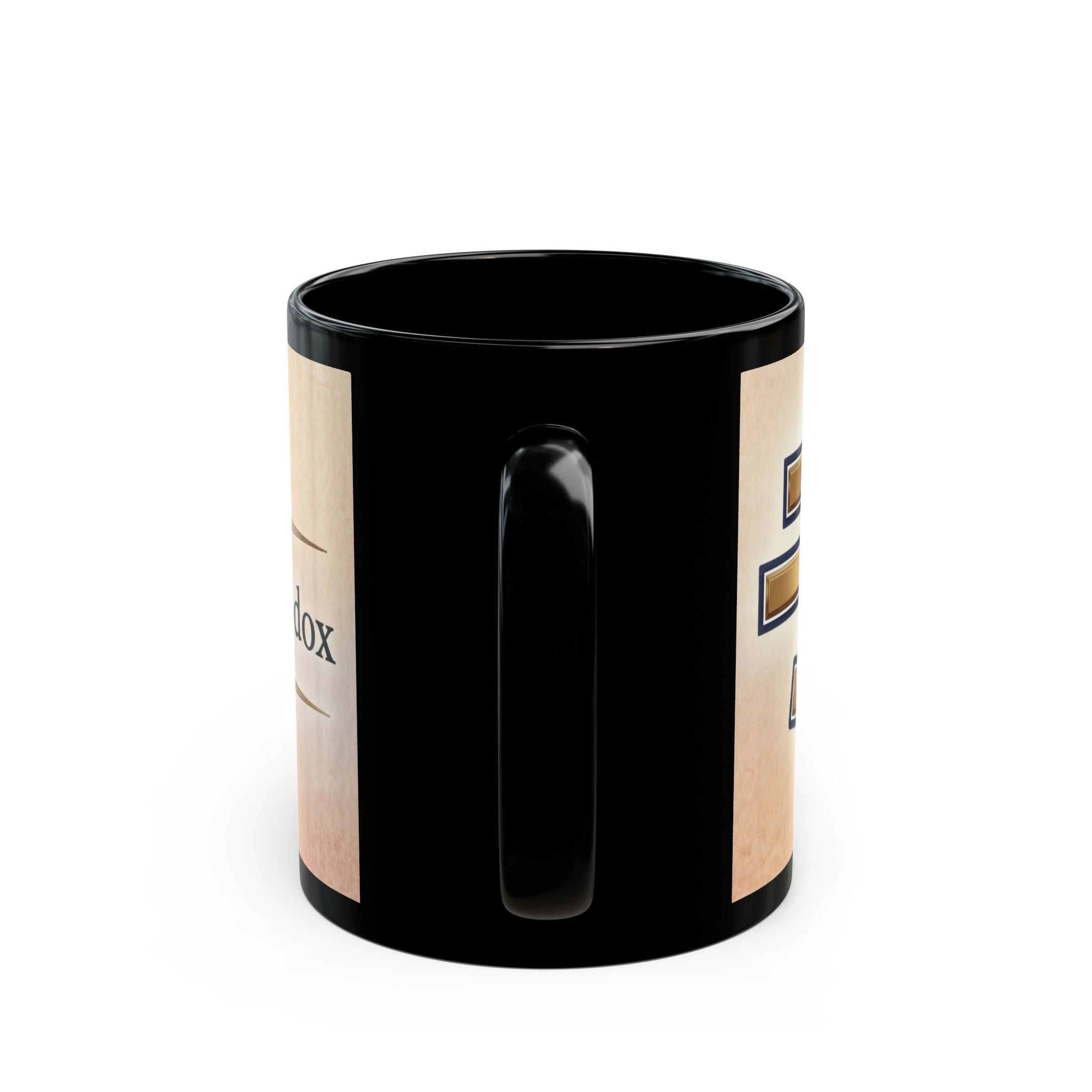 Jerusalem Orthodox Christian Black Coffee Mug — Orthodox Faith Gift