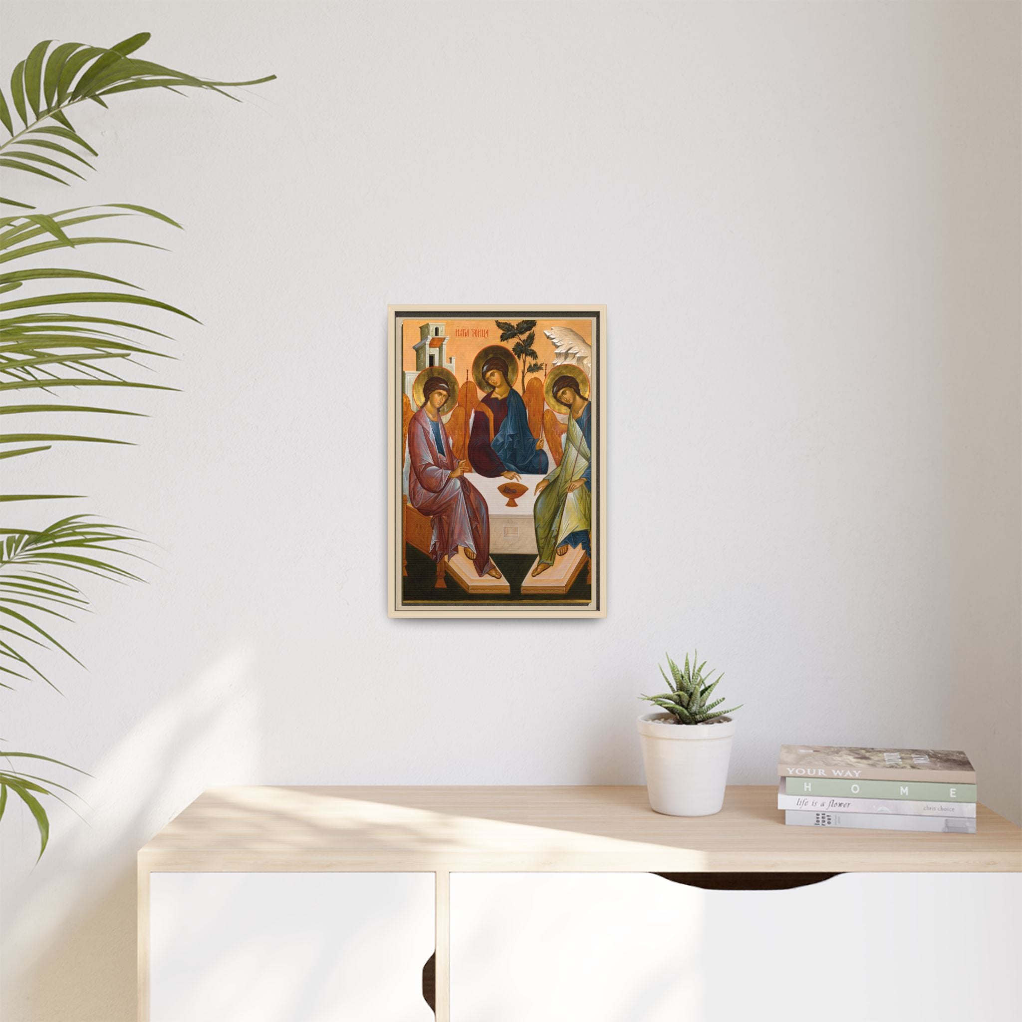 The Holy Trinity Rublev Framed Canvas Icon
