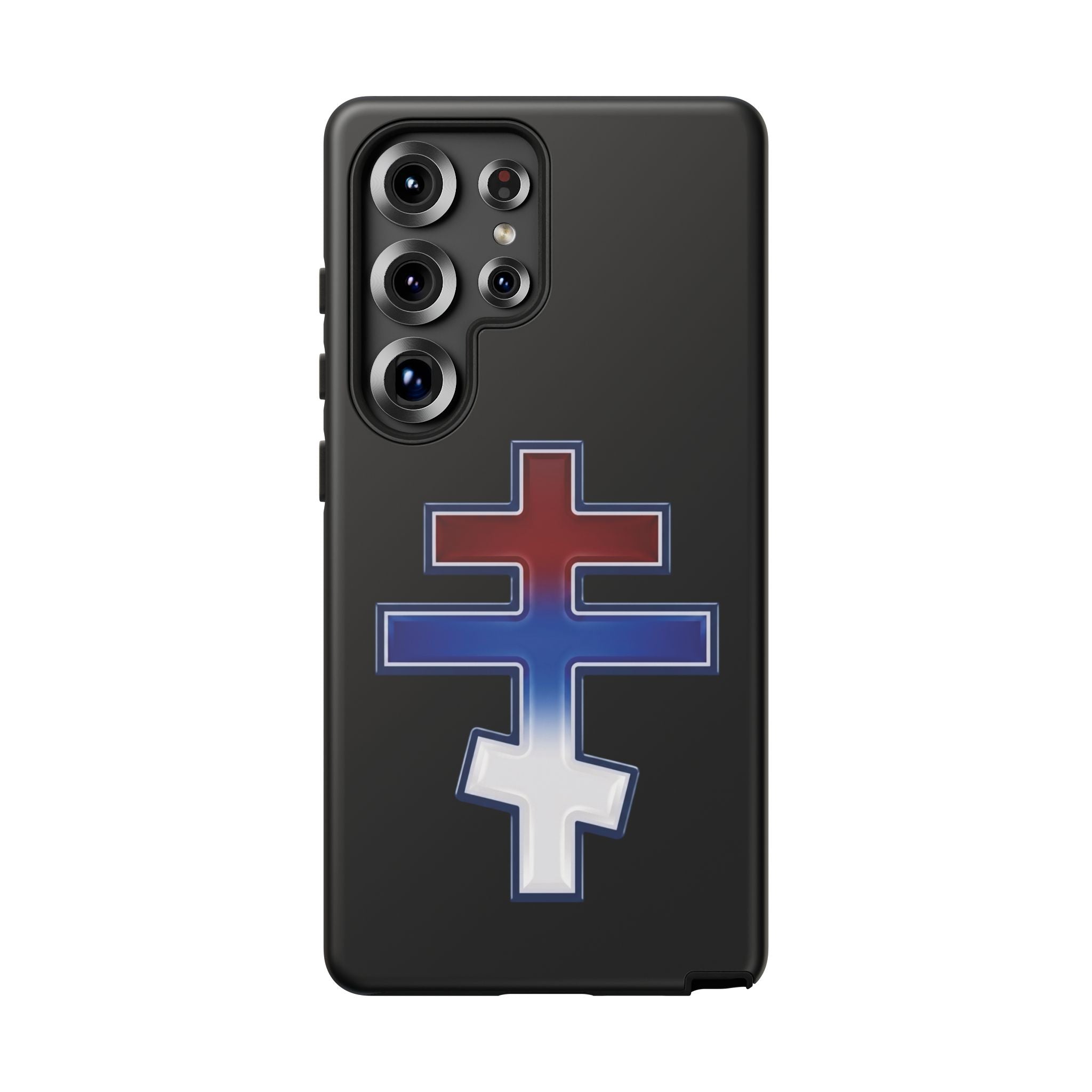 Serbian Orthodox Cross design on a matte phone case — additional view 3
