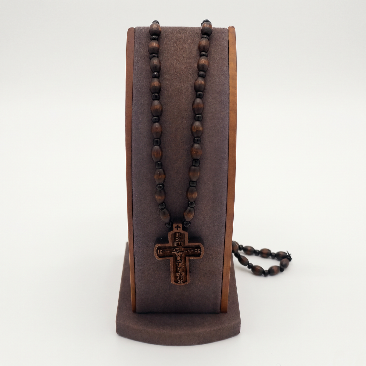 Black Brown Bead Necklace